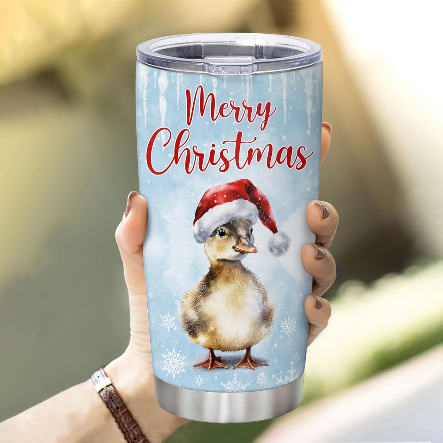 Stylish Vacuum-Insulated Stainless Steel Tumbler for Coffee More