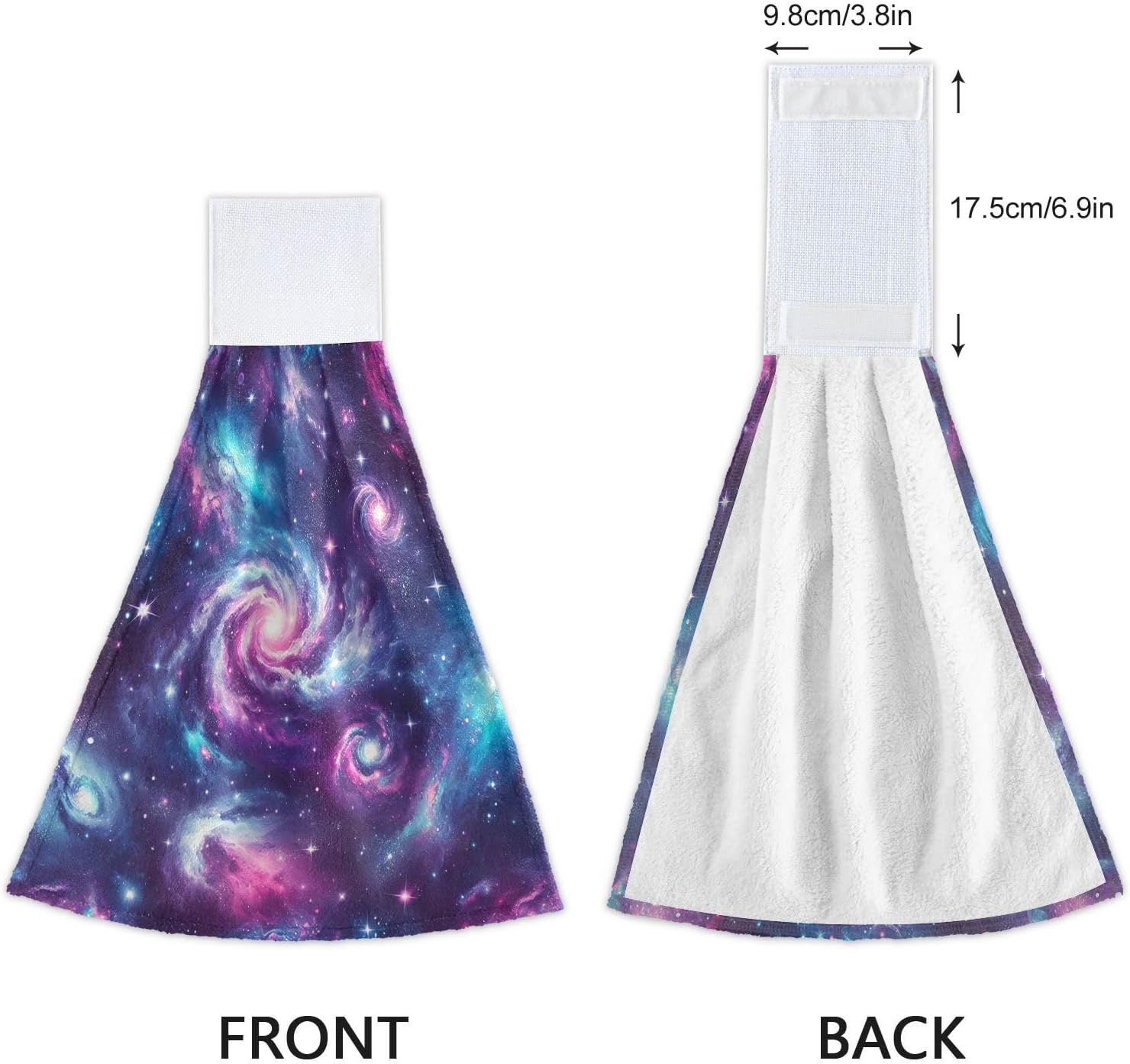 RPLIFE Galaxy Hanging Loop Hand Towel Set for Kids