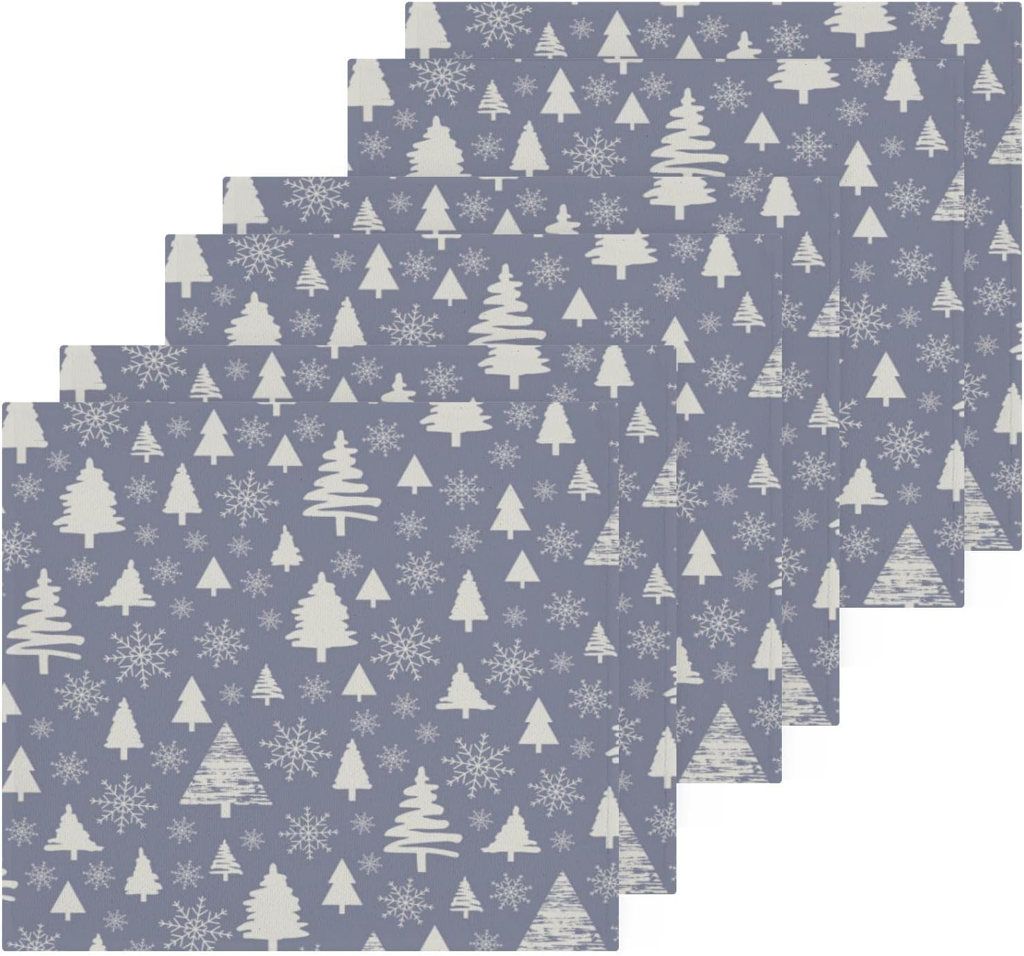 Yettasbin Christmas Tree Washcloths 2-Piece Set for Baby Adults