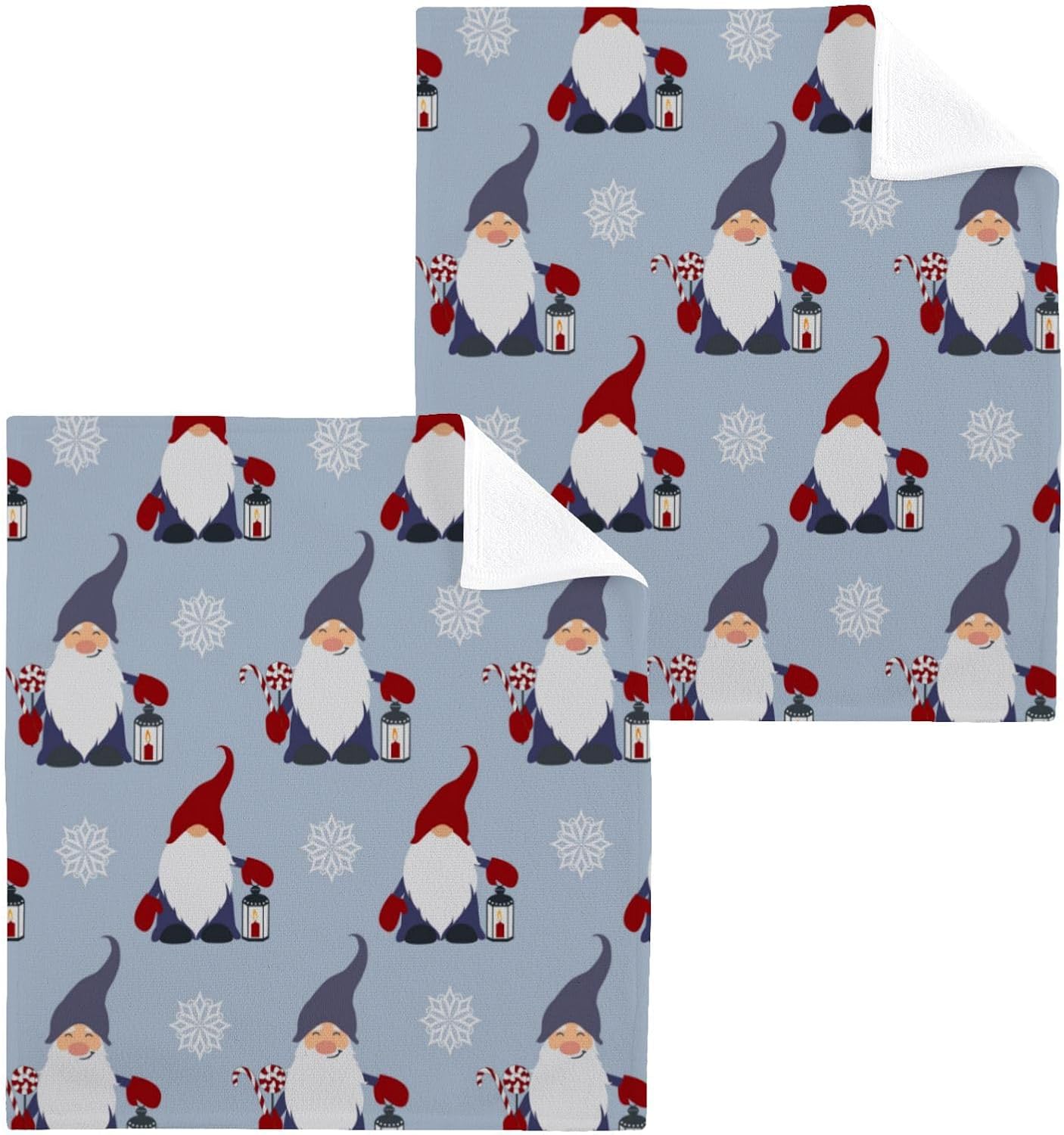 Christmas Gnome Washcloth Set 2 Pack