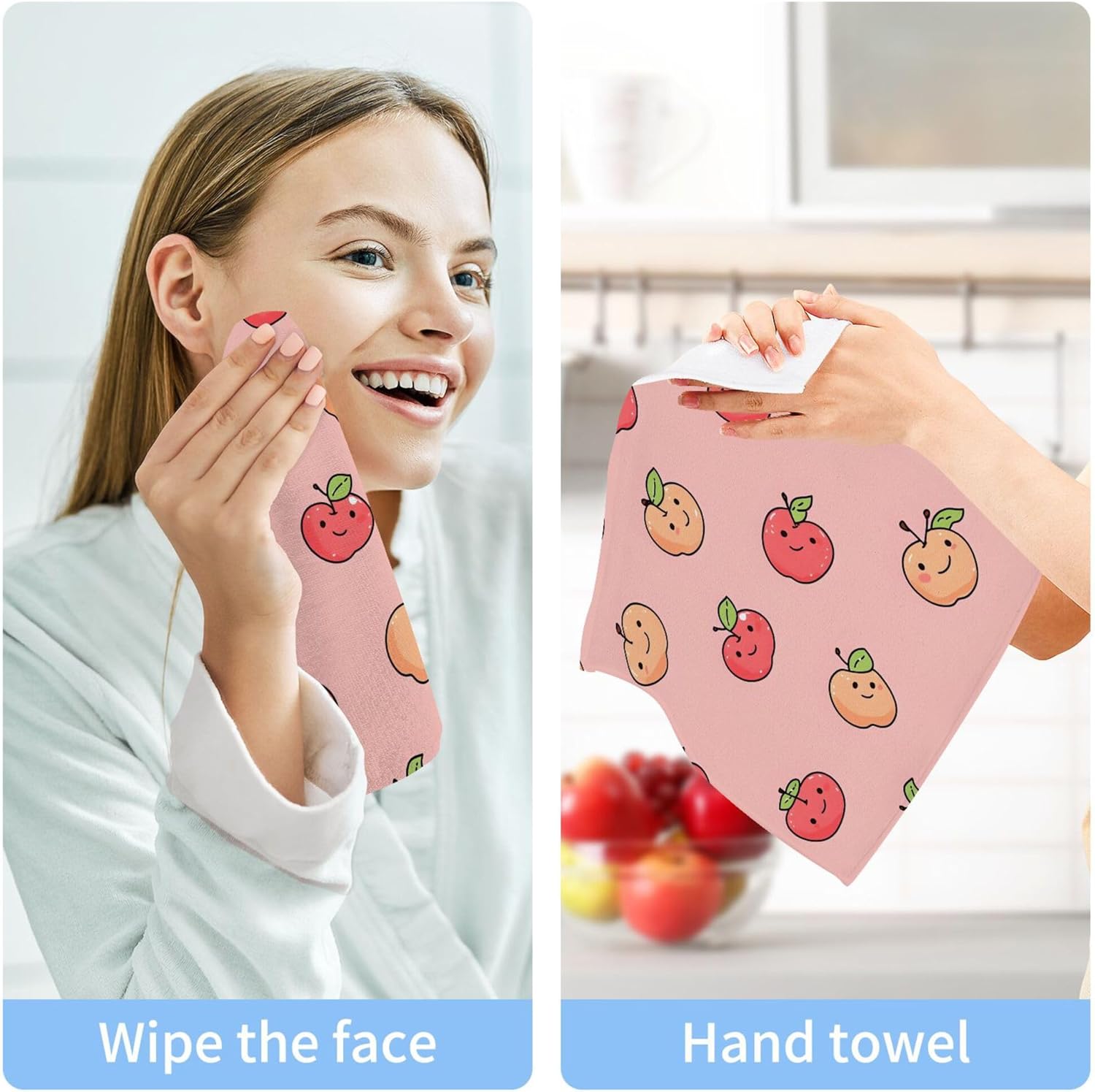 Sturdy yet Absorbent Washcloth Set for Home Travel