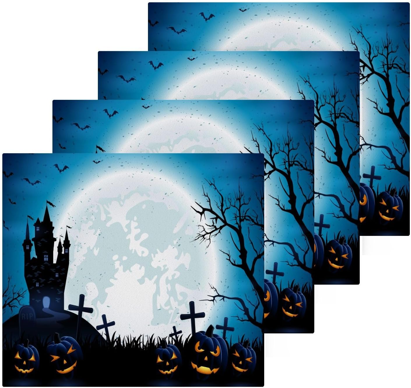 Halloween pumpkin washcloths