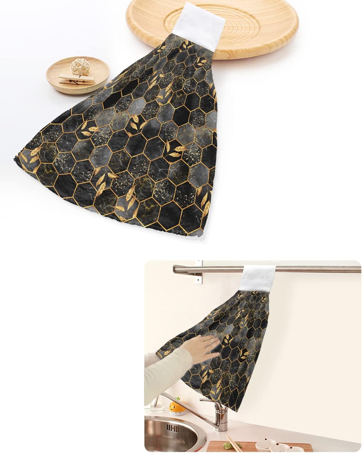 Durable Kitchen Towels with Hanging Loops