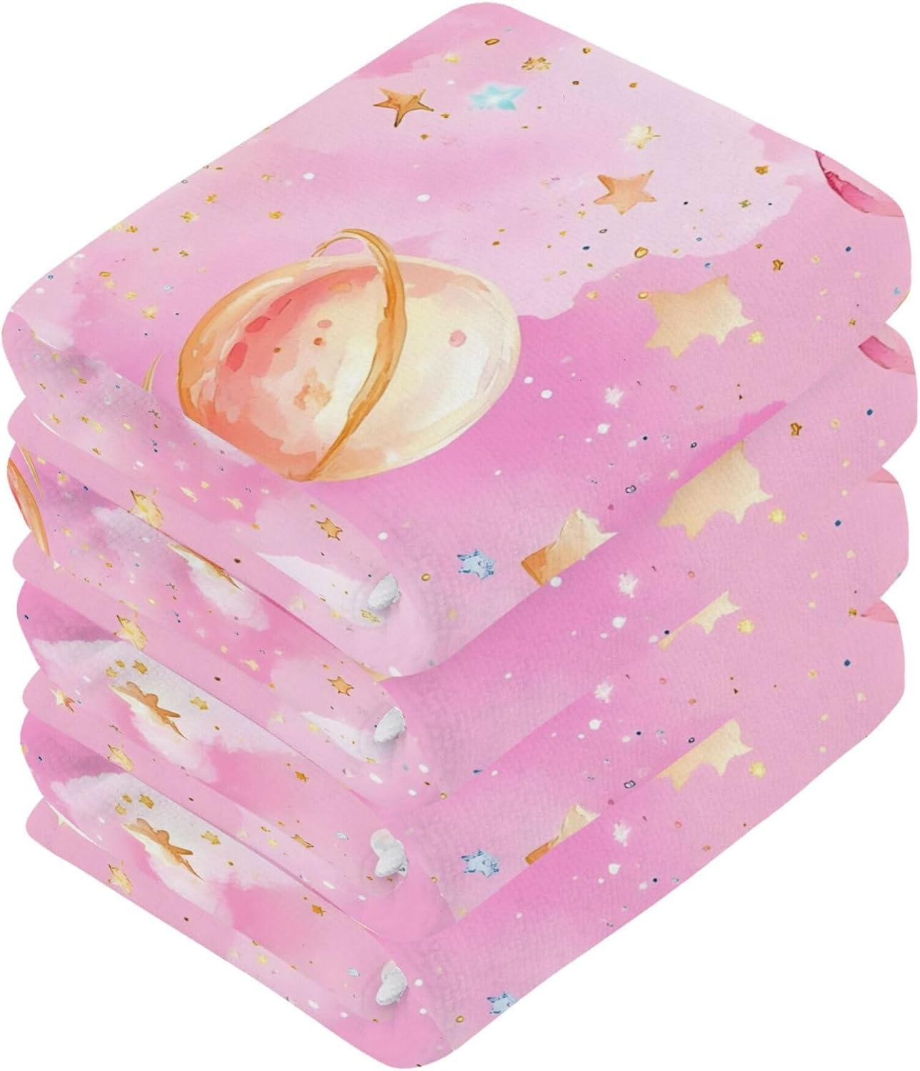 Xigua Glittery Bright Fingertip Washcloths Set