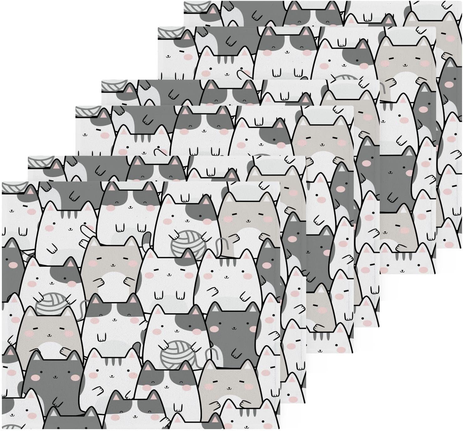 Cute Kitty Washcloths Soft Absorbent