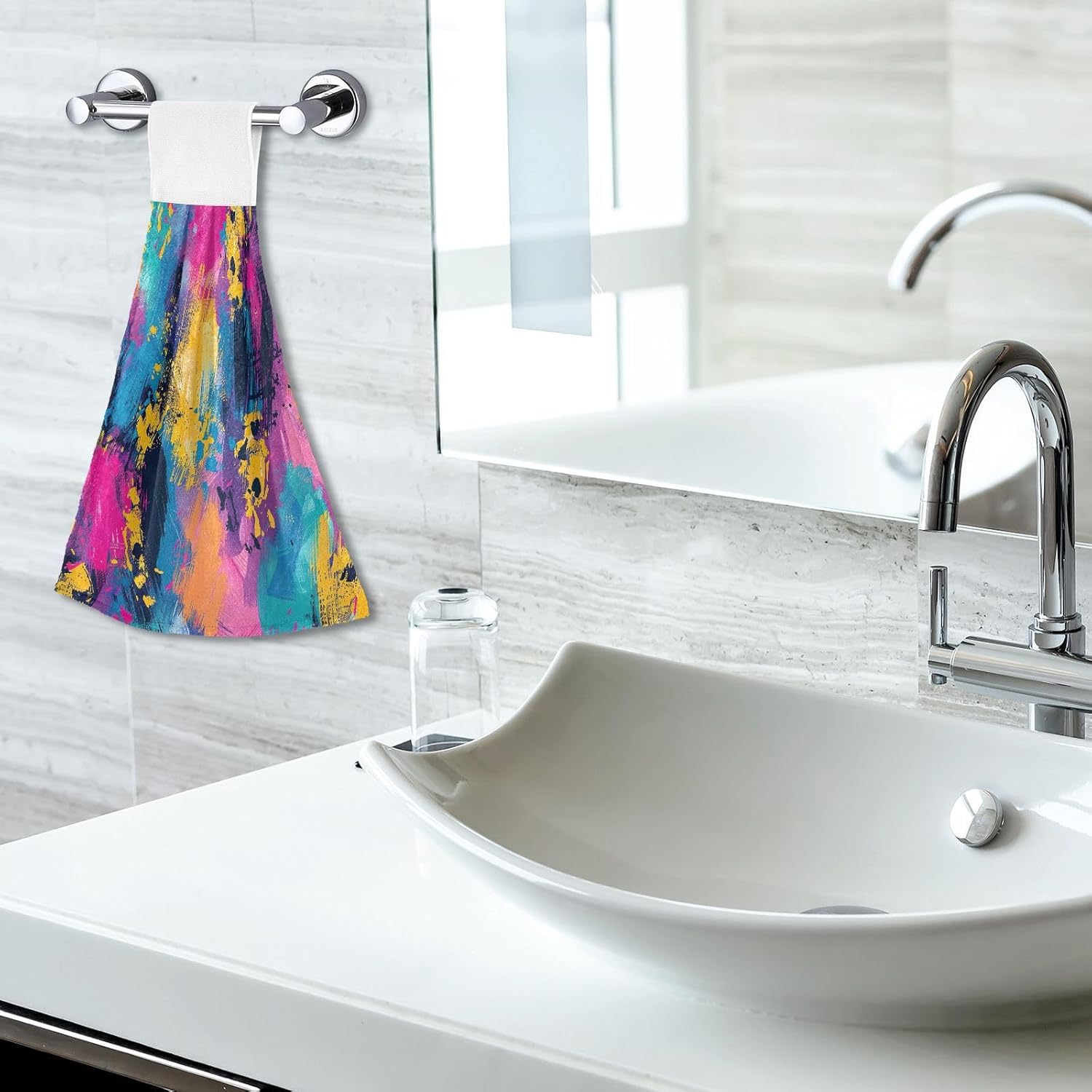 RPLife 2-Piece Graffiti Print Hand Towels