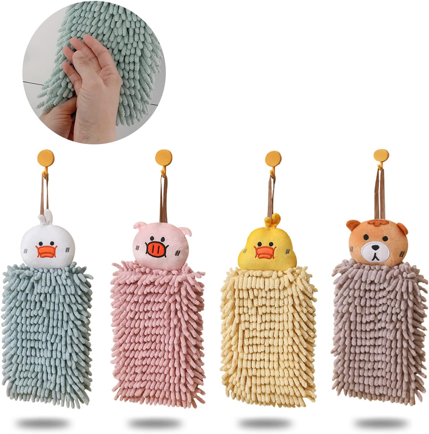 Quick-Dry Coral Towels 4-Piece Set