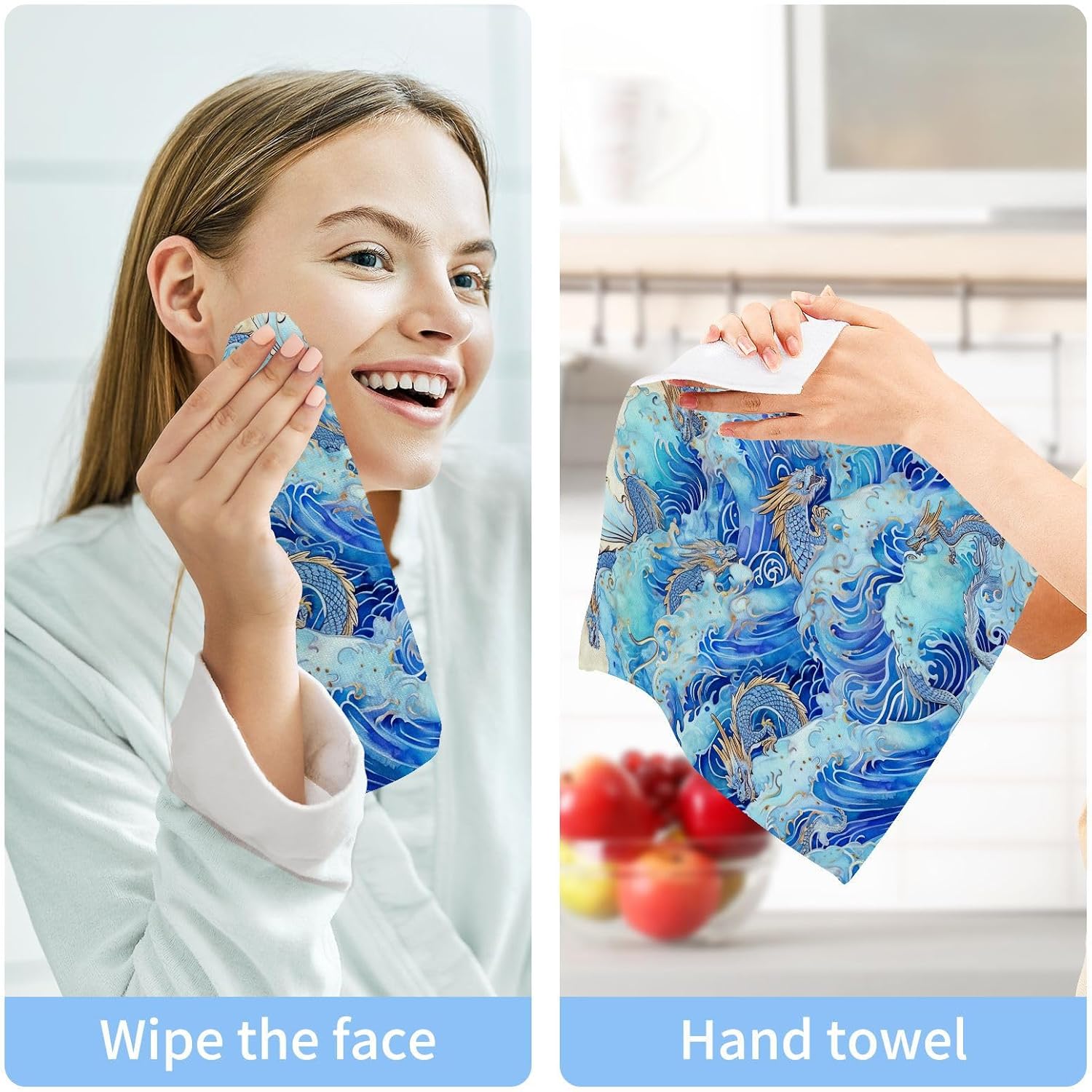 Chinese Dragon Washcloth Pack