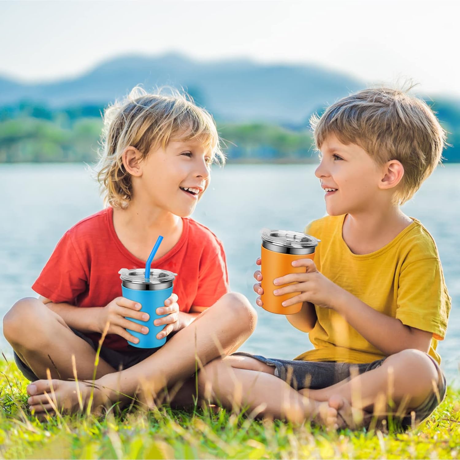 Sturdy 12oz Cup Set for Kids with Transferable Design