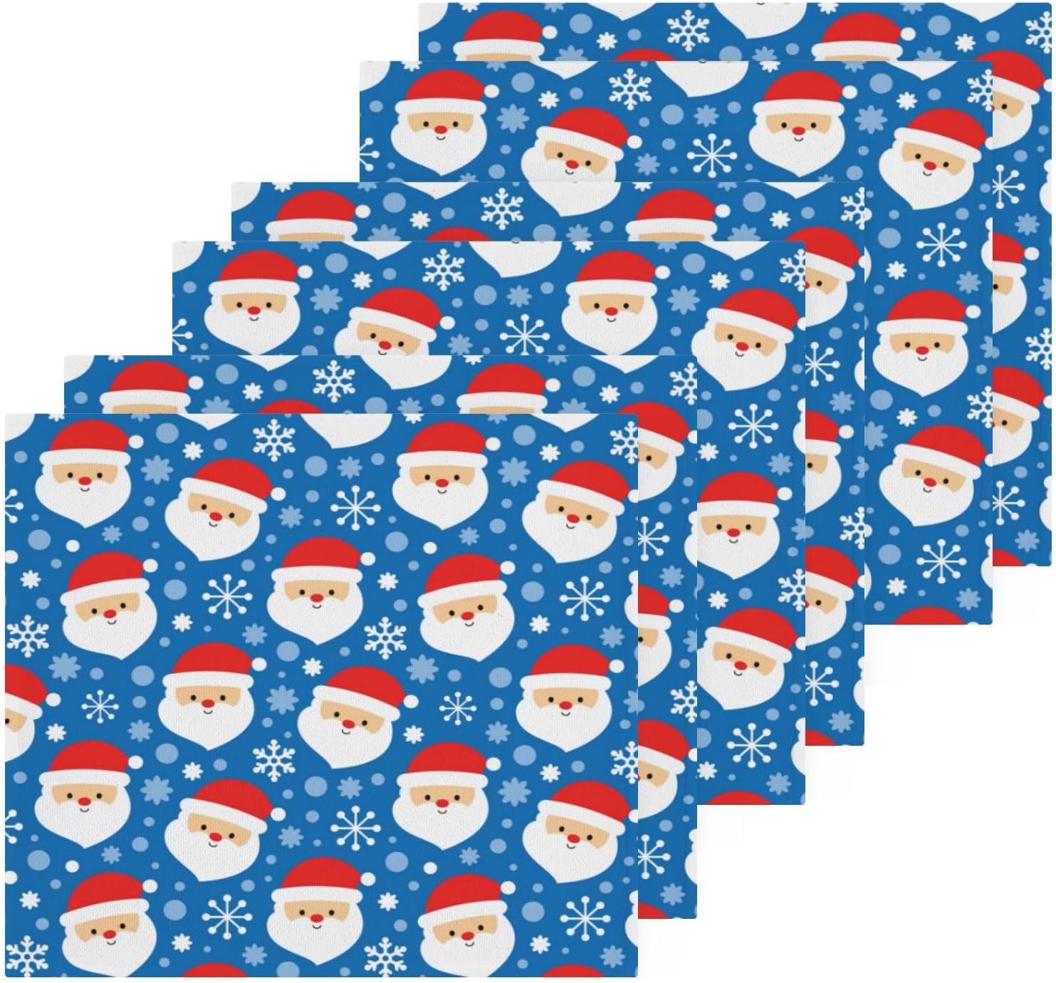 Christmas Santa Washcloth Set