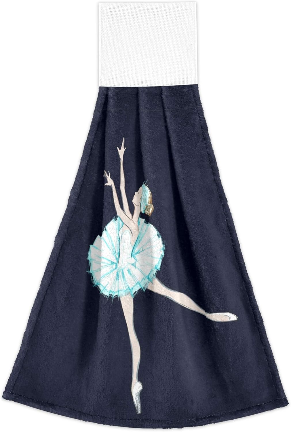 YYZZH Ballerina Girl Dance Swan Lake Theater Costume Hand Towel Set of 2