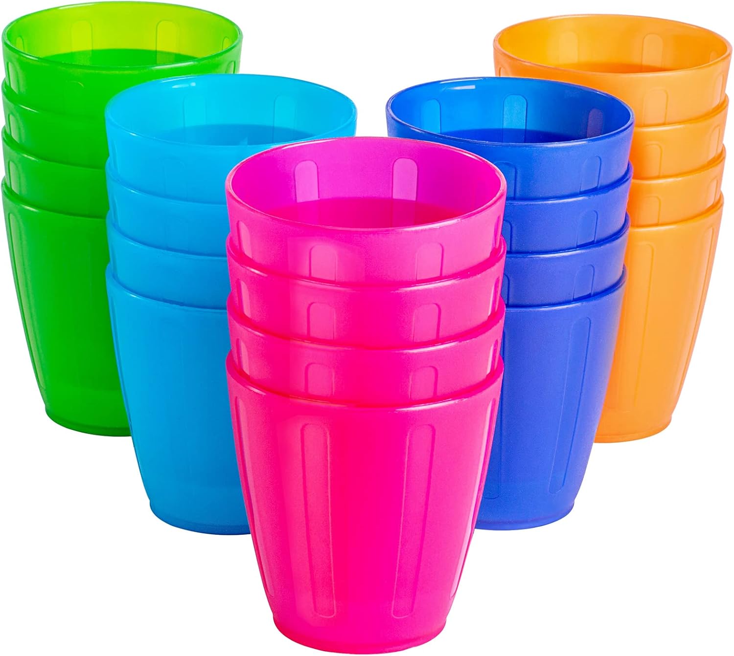 Fun Multicolor Plastic Cups for Kids