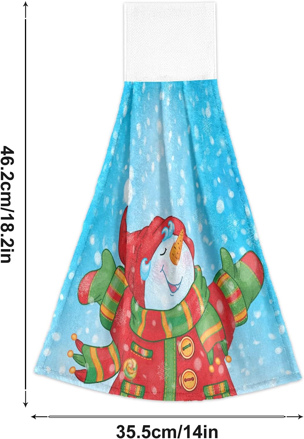 Winter Snowman Snowfall Hand Towels 2 PCS