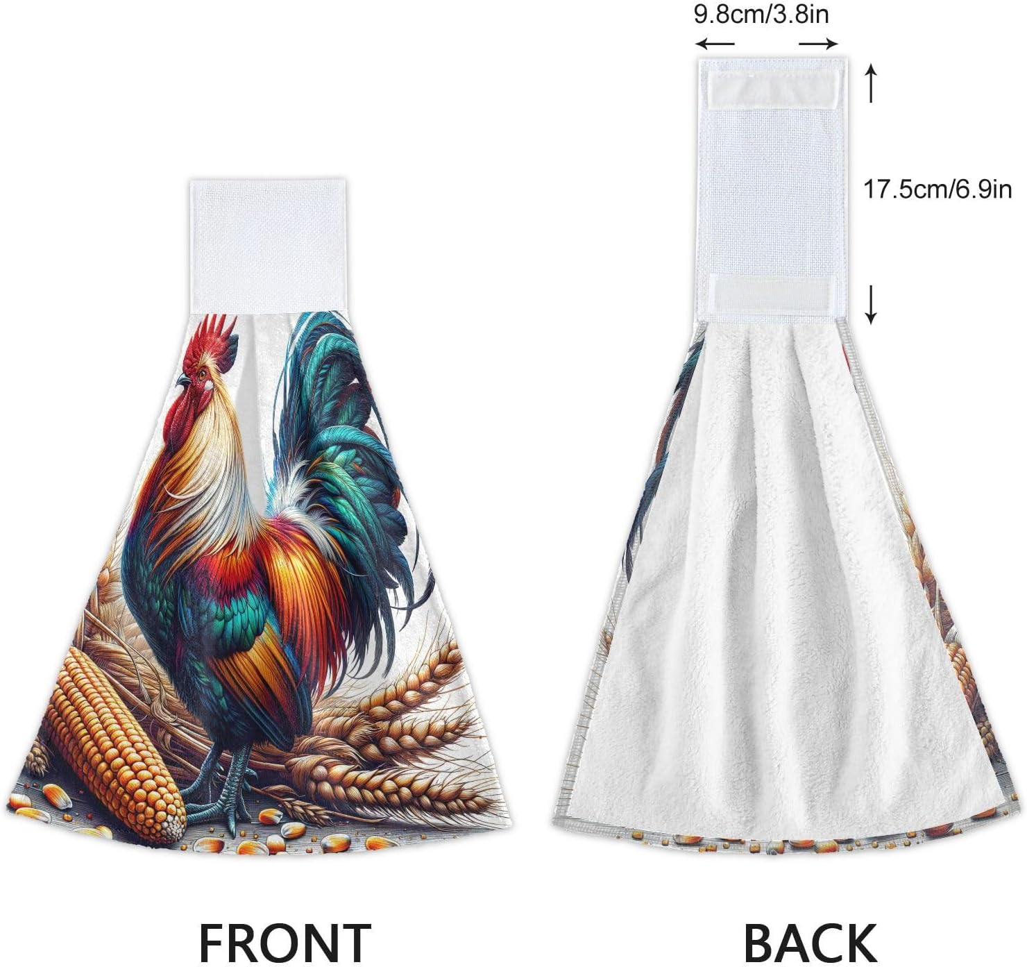 Fast-Drying Bulk-Free Hand Towels Set of 2