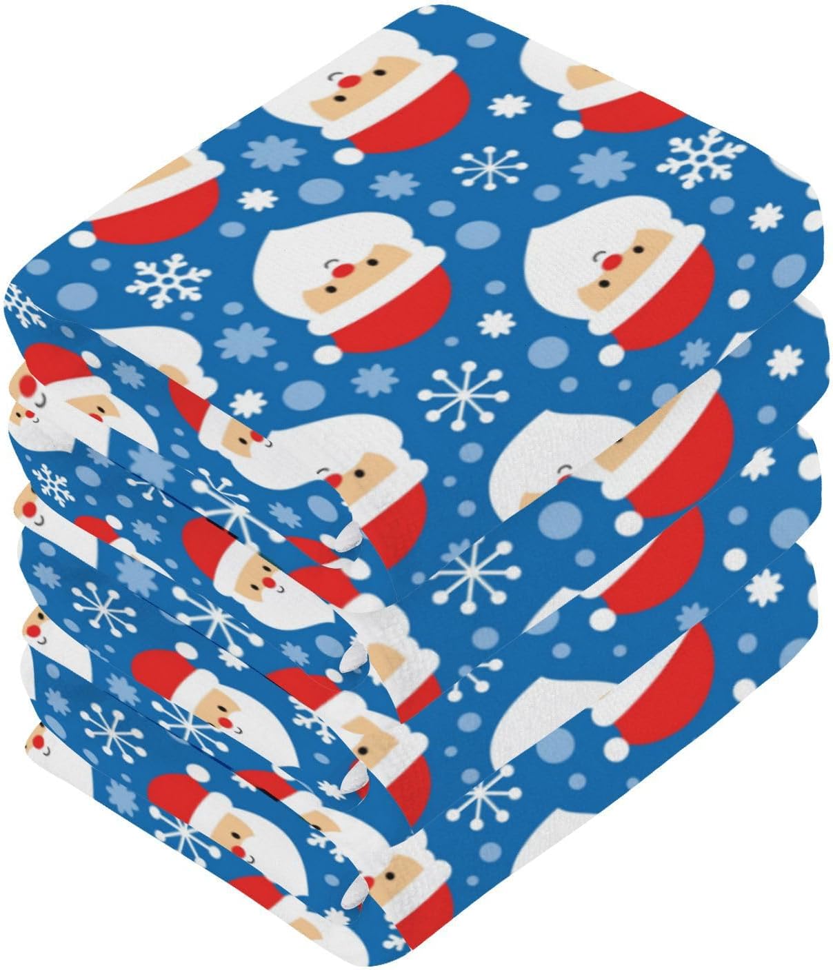 Christmas Santa Washcloth Set