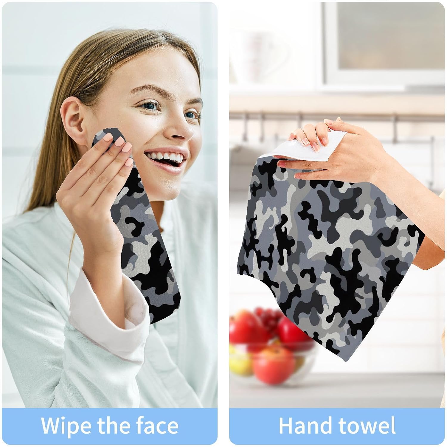 Camo Soft Washcloth Set for Babies