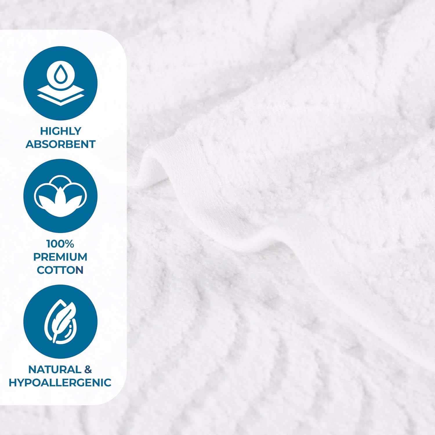 Premium Cotton Chevron Towels Set