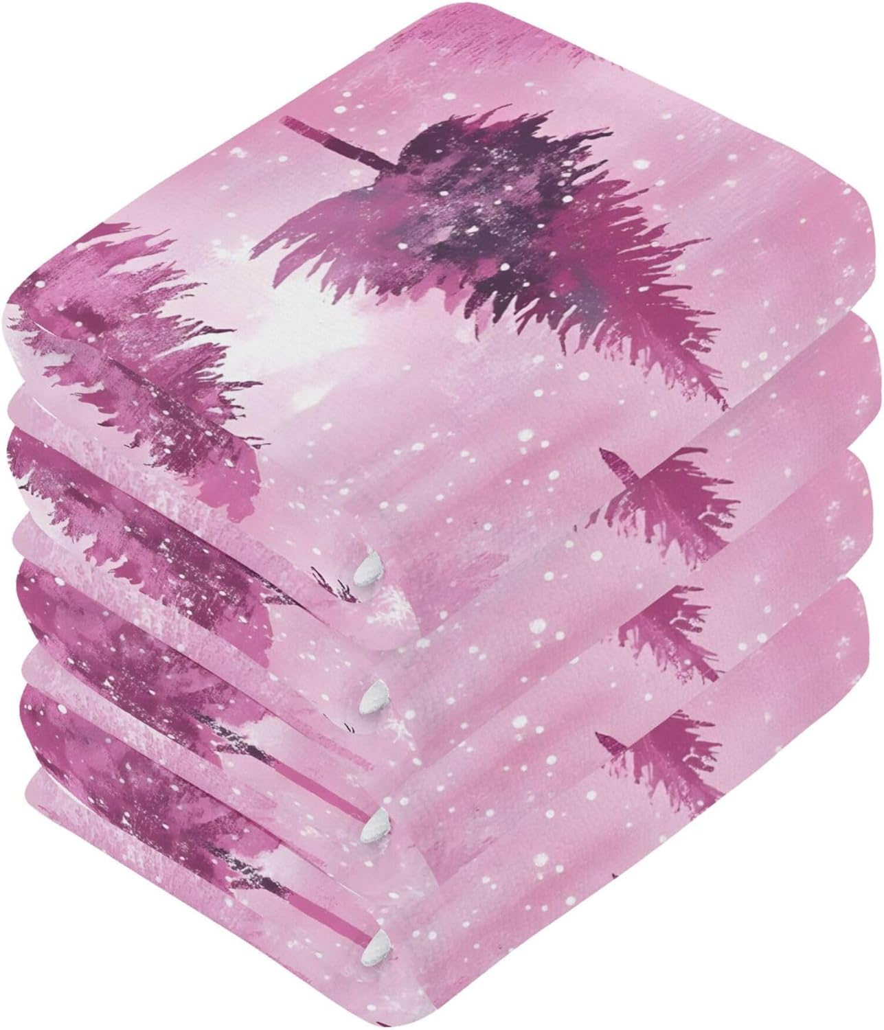 Xigua Winter Trees Washcloth Set