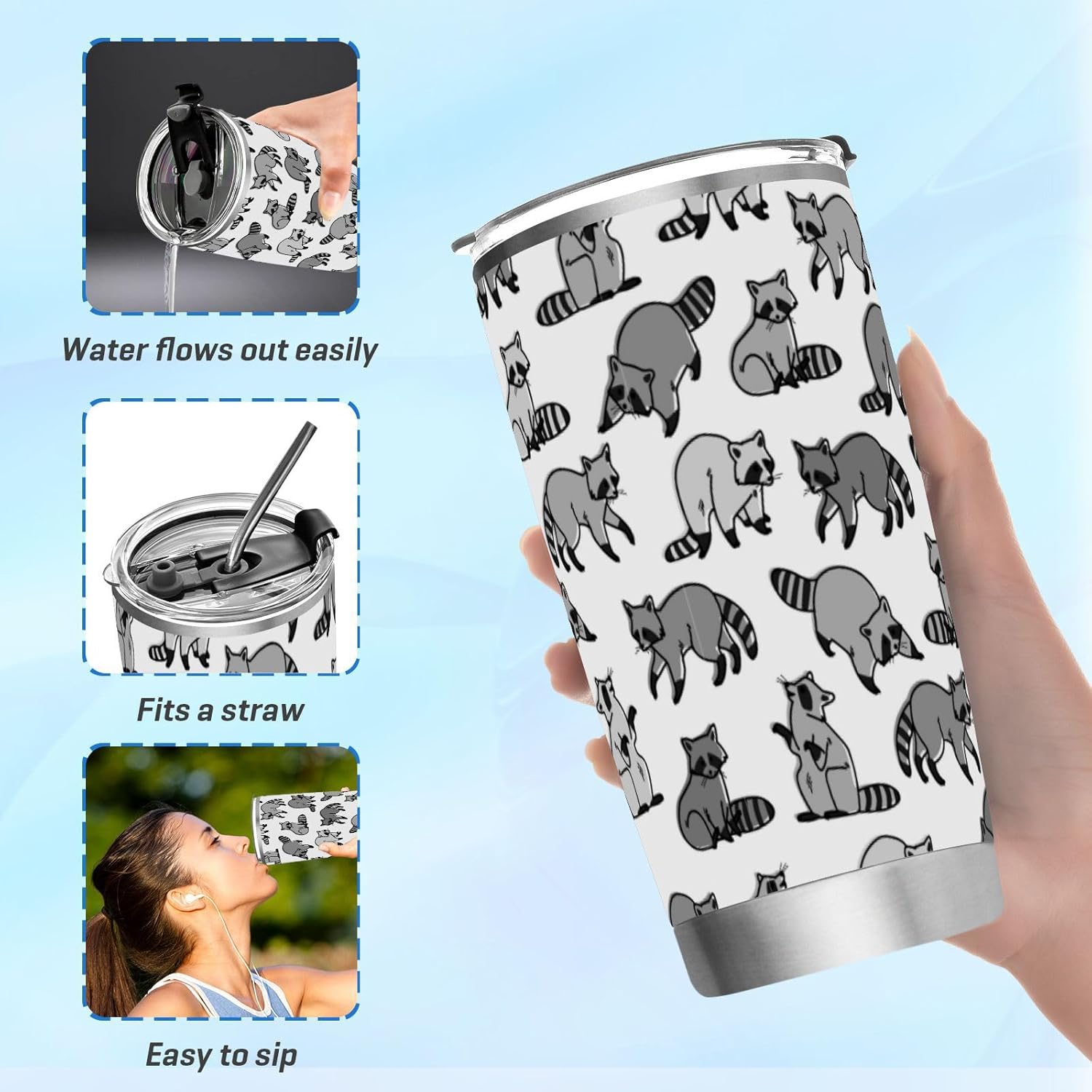 Pigsaly 20oz Stainless Steel Vacuum Insulated Tumbler