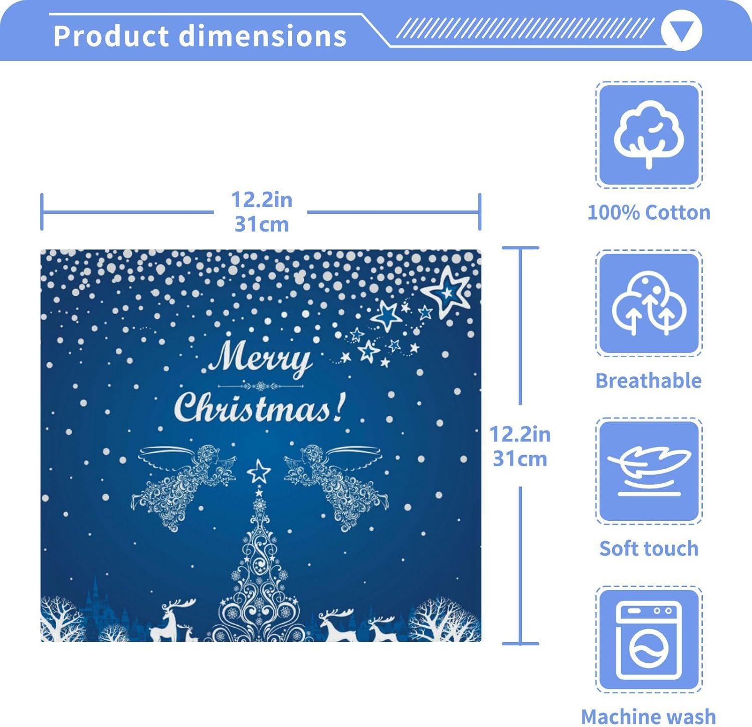 Melody Soft Reusable Washcloth Set for Adults and Babies