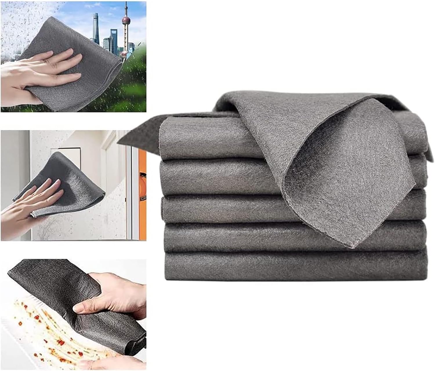 Versatile Cleaning Kitchen Washcloths Durable Machine Washable and Absorbent