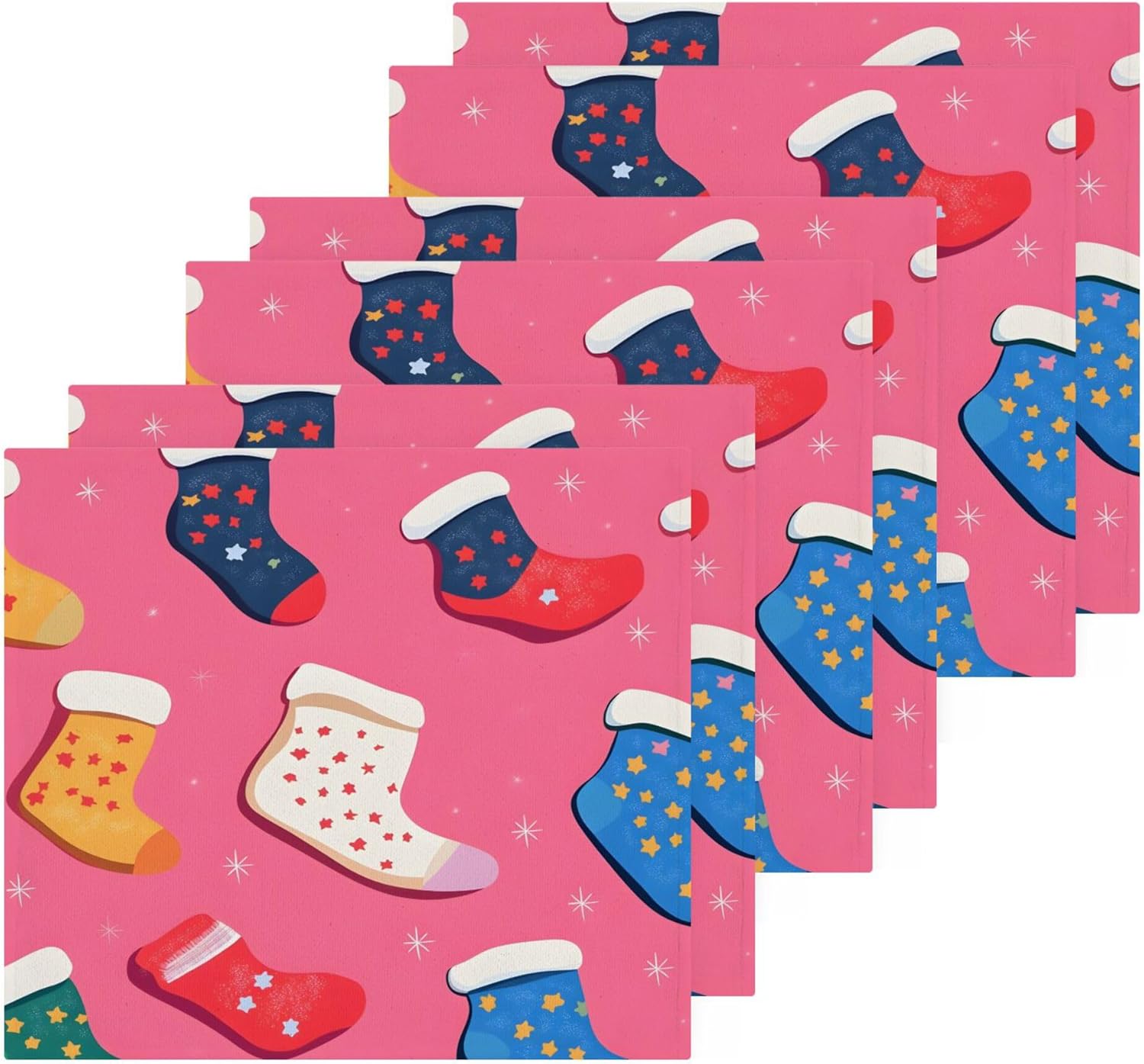 Elegant Christmas Washcloth Set for Fast Drying