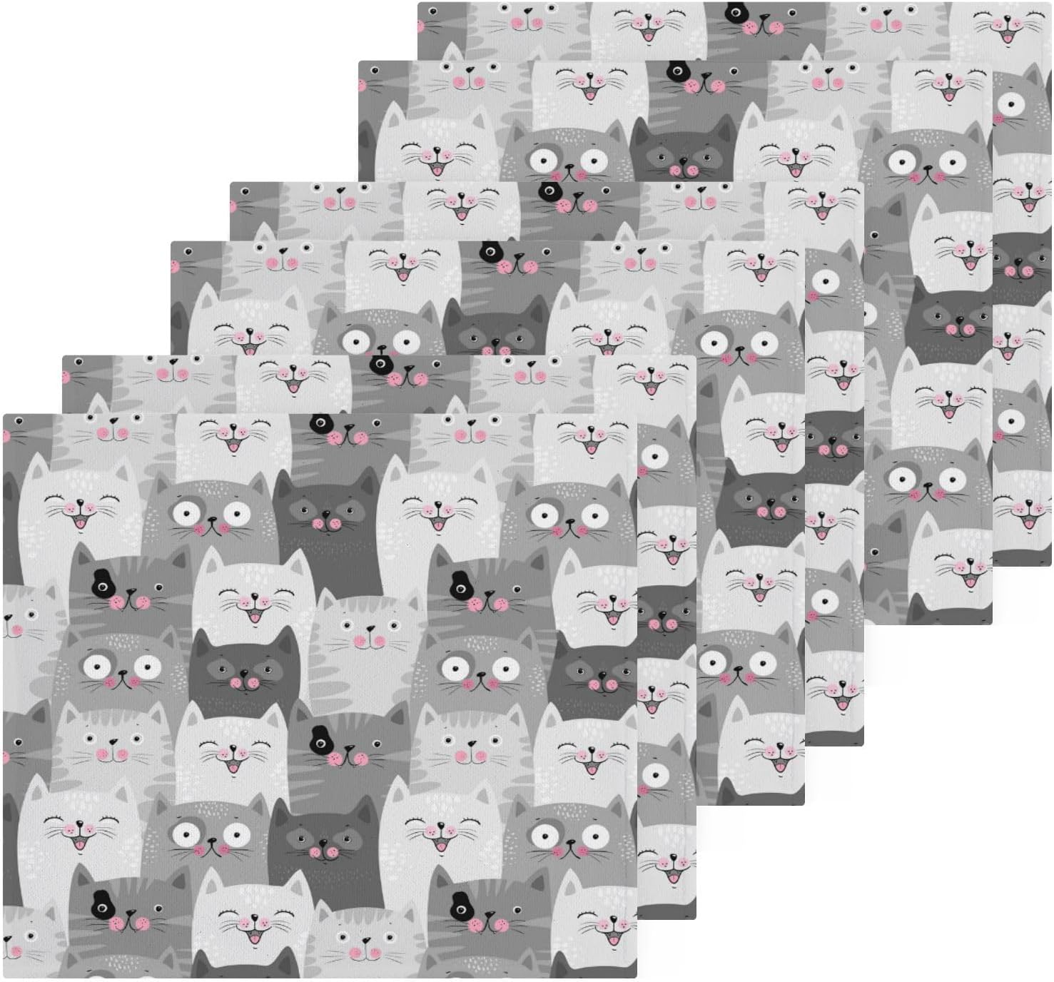 Grey Cat Multi-Use Washcloths