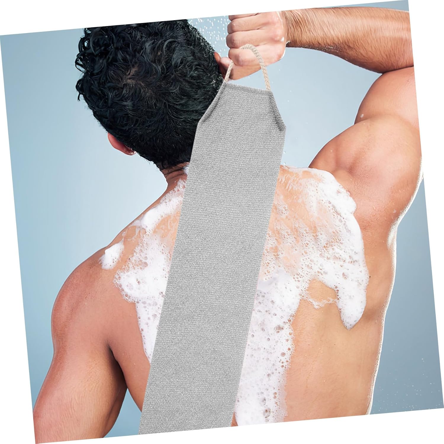 HONMEET Exfoliating Back Rub Bath Towel for Men Women