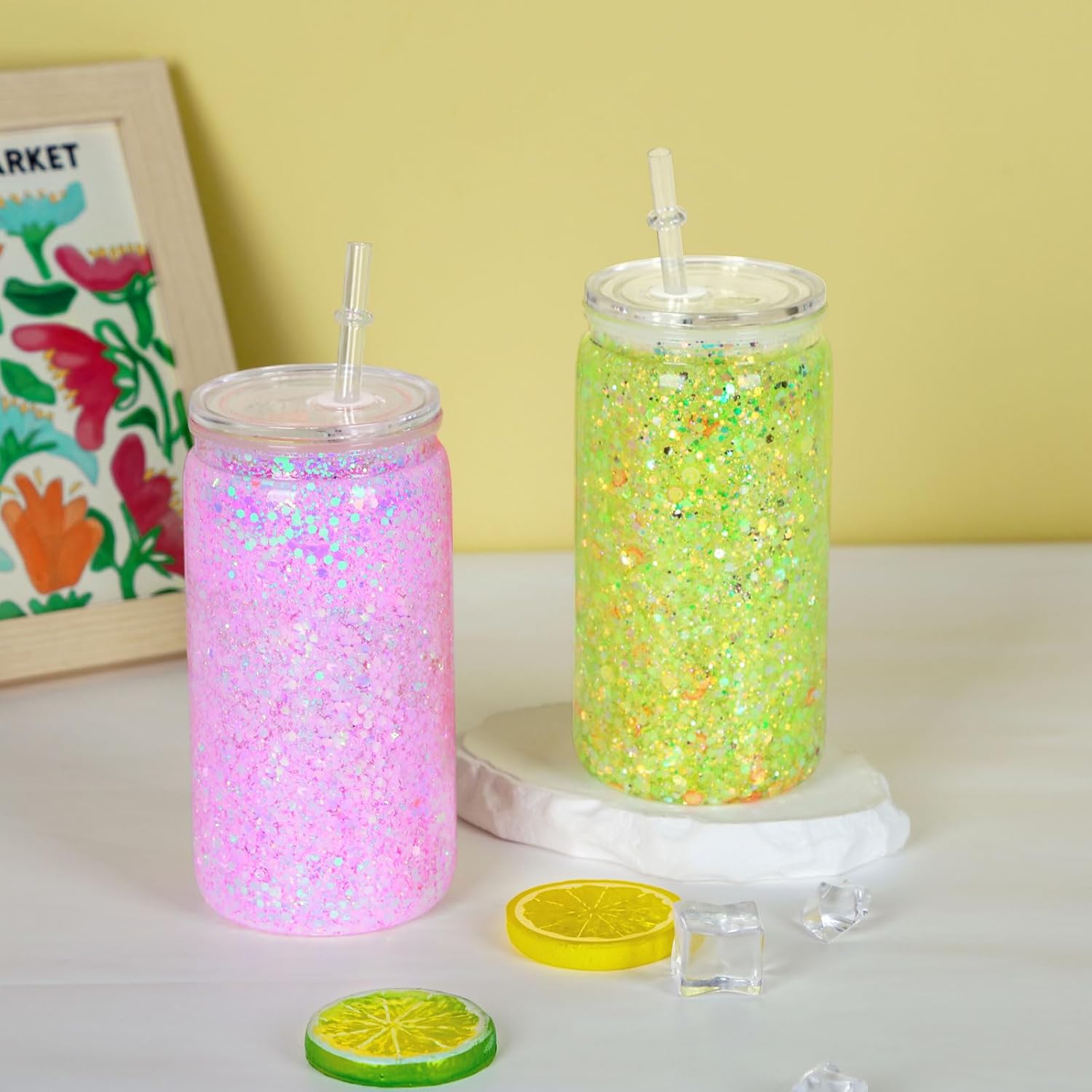 Double-Drilled Snow Globe Tumbler