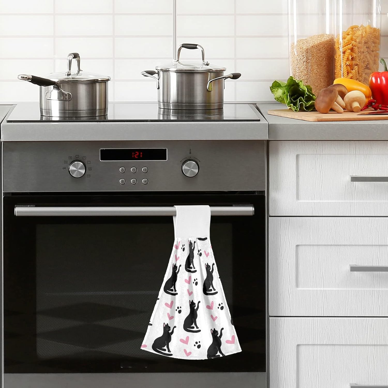 Absorbent Durable Kitchen Hand Towels Set of 2
