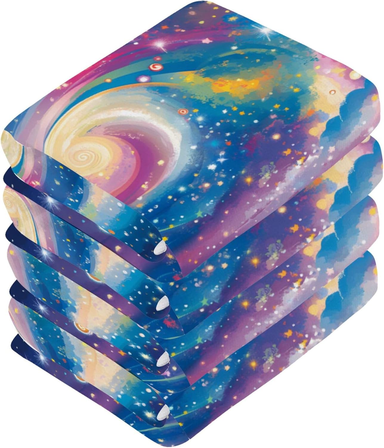 Fast Drying Galaxy Washcloth Set for Bathroom Kitchen