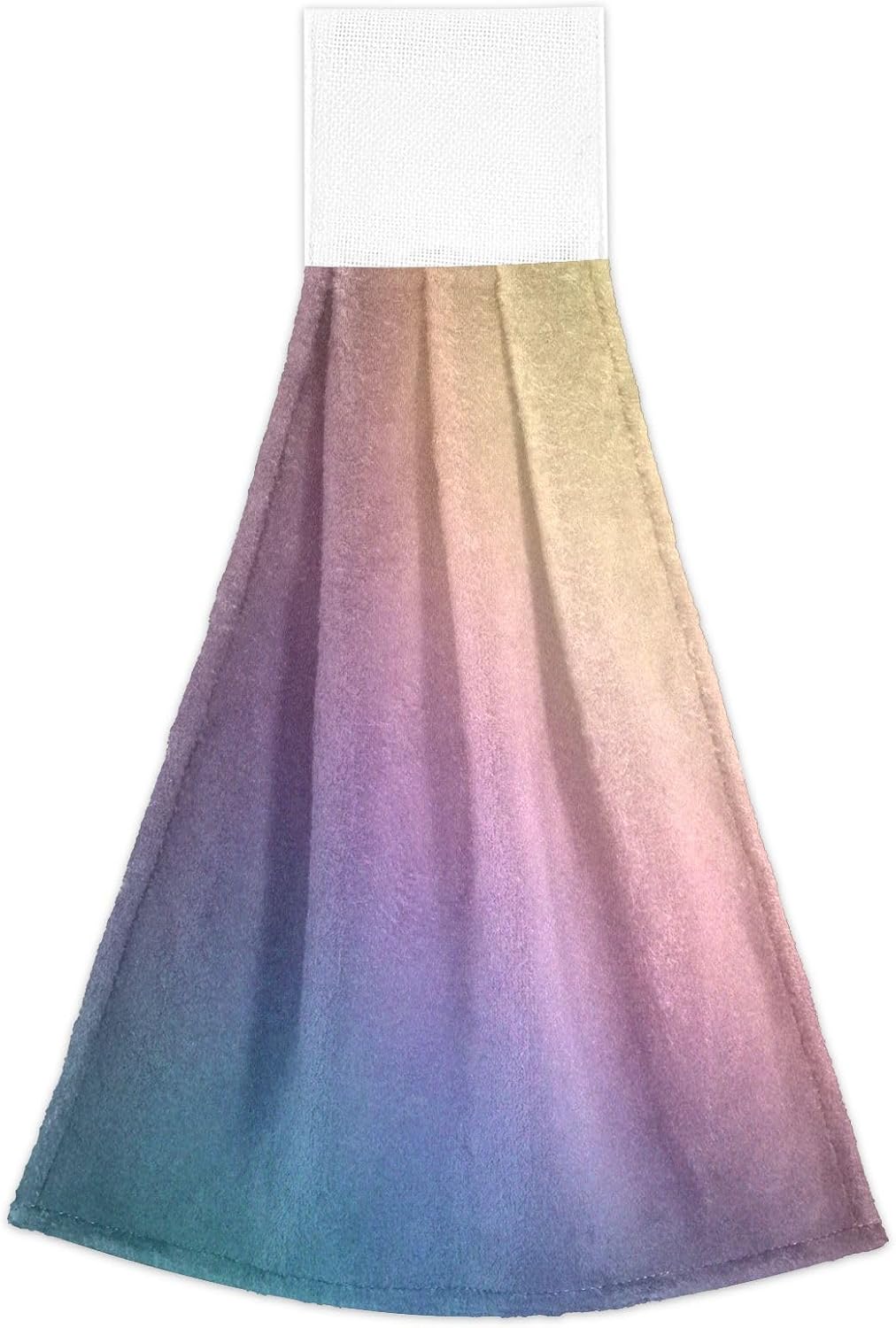 Blue Pink Lilac Yellow Gradient Hanging Towels Set