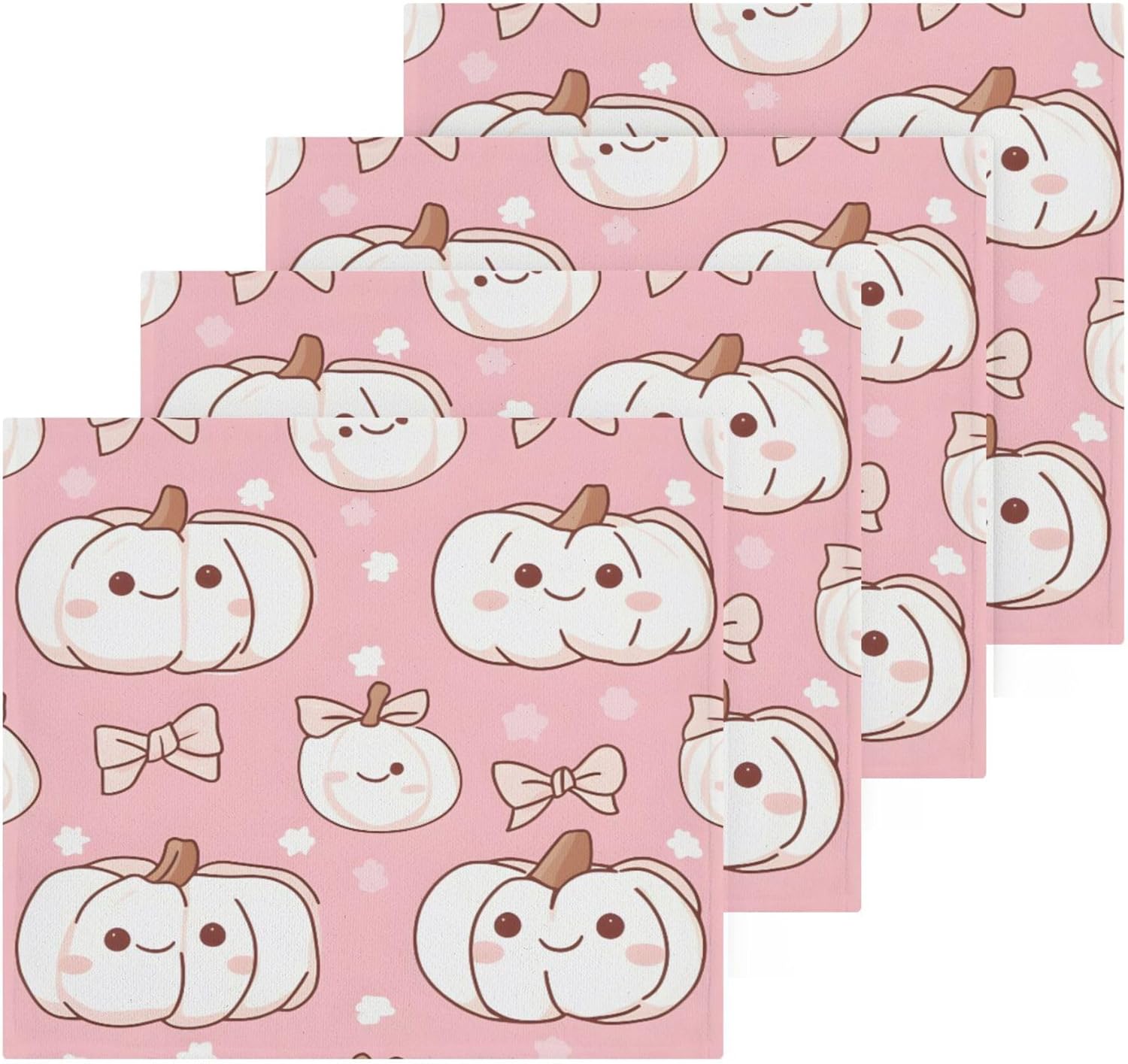 Set Of Kawaii Offset Washcloth 12x12inch