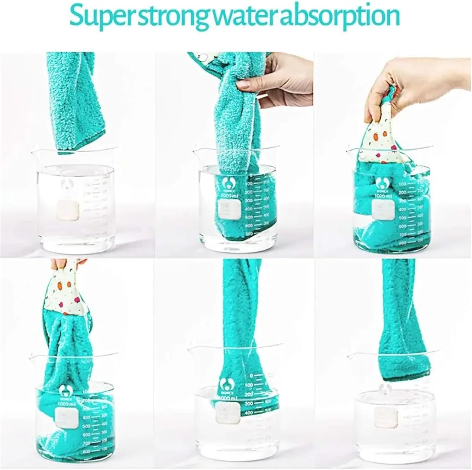 Quick Dry Microfiber Hand Towels with Hanging Loop 3 Pack