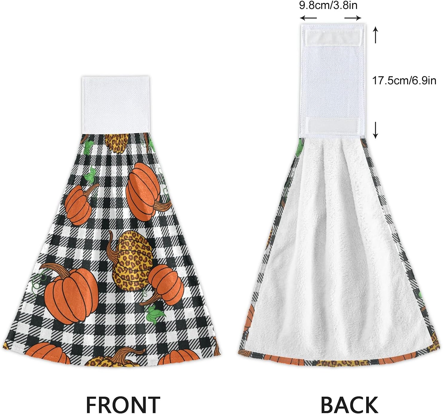 Leopard Plaid Kitchen Towels