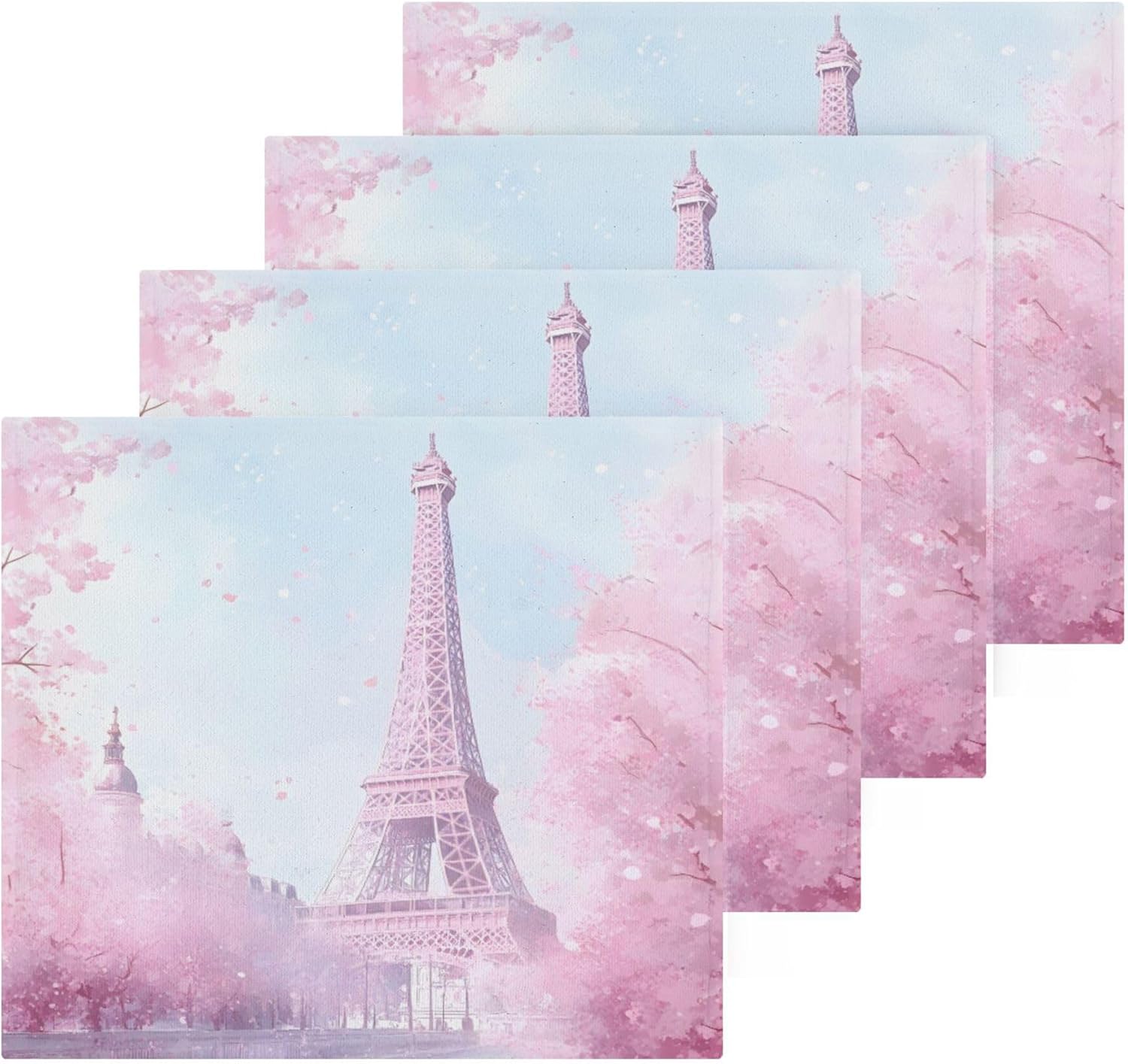 Eiffel Tower Washcloth Set - Fast Drying