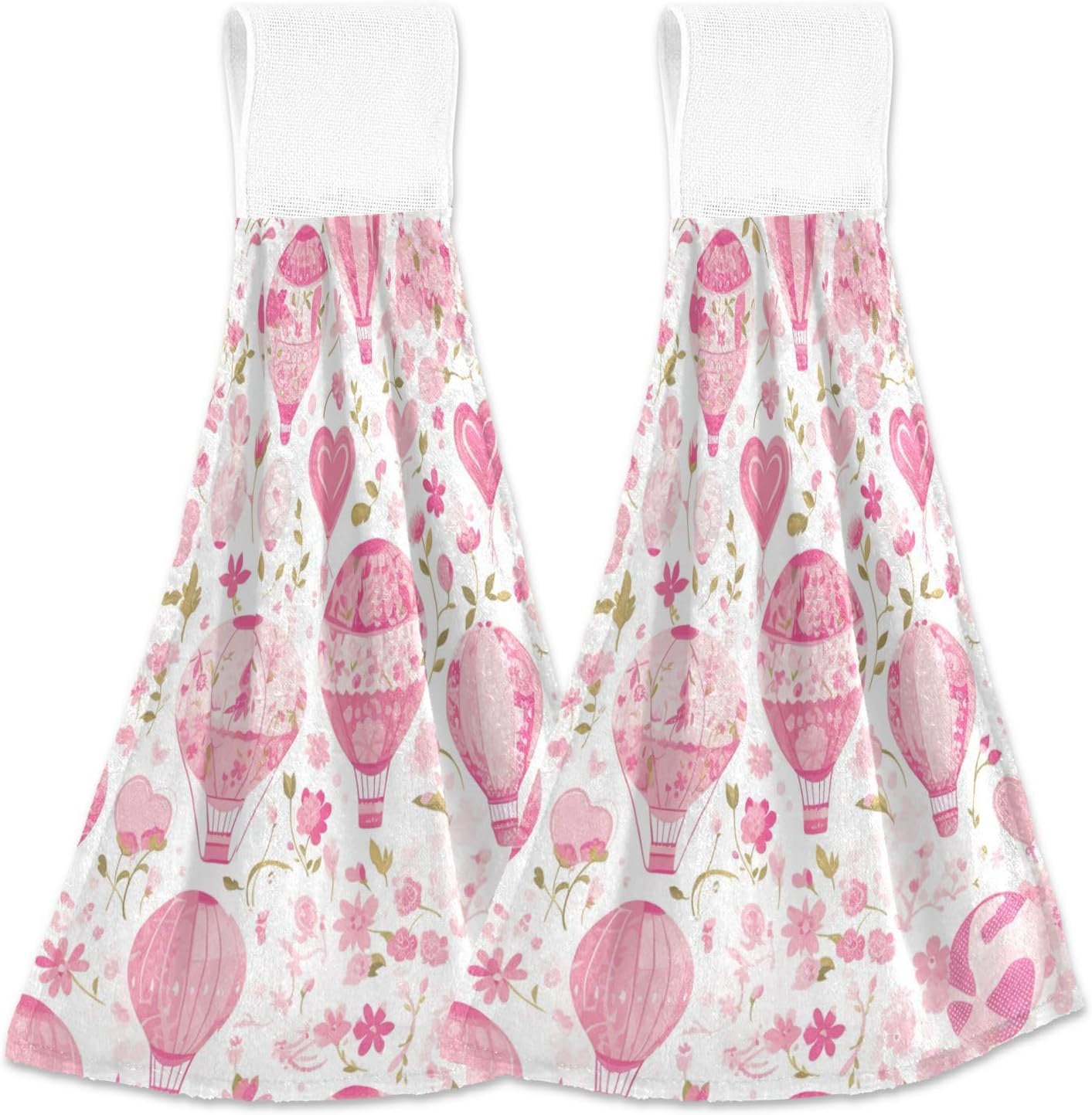 Hot Balloon Hand Towels 2 Pcs