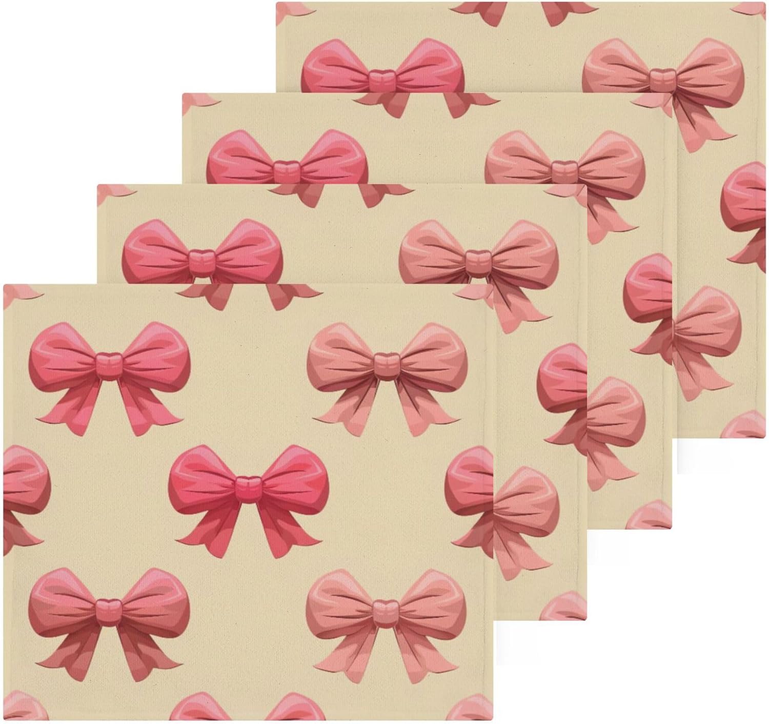 Xigua Bows Washcloth Set - Fast Drying Multi-Purpose Fingertip Towels