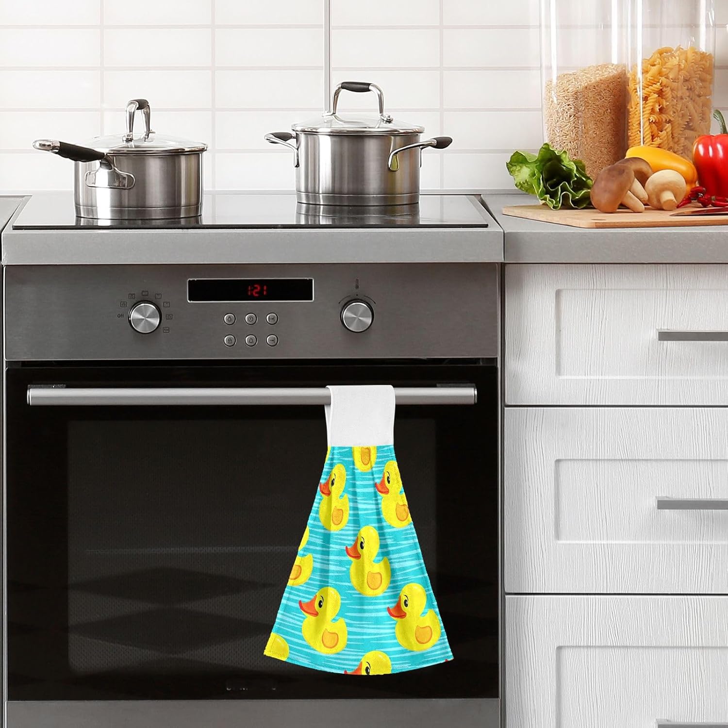 Hanging bath towels with loops - Ultra-absorbent soft multiPurpose bath towel set