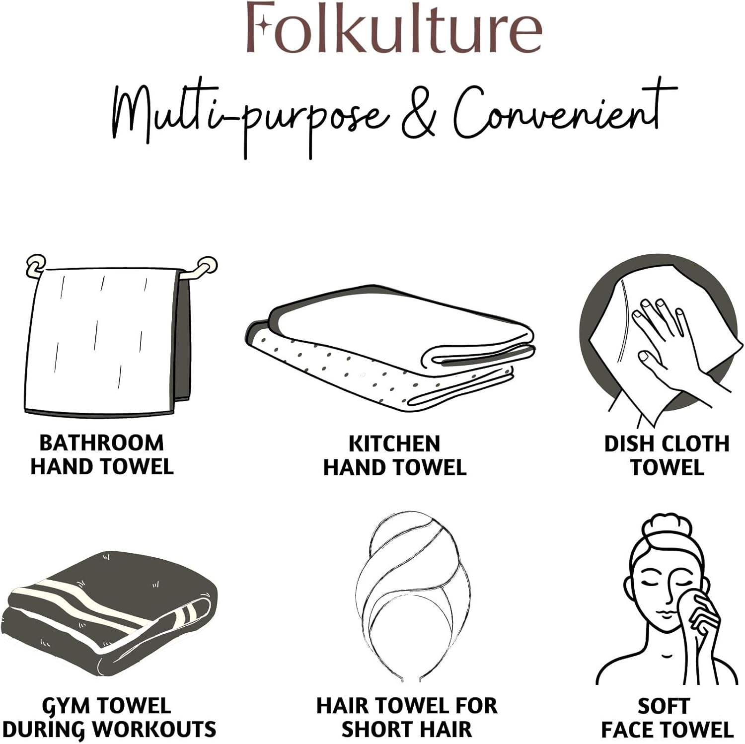 Folkulture Boho Hand Towels