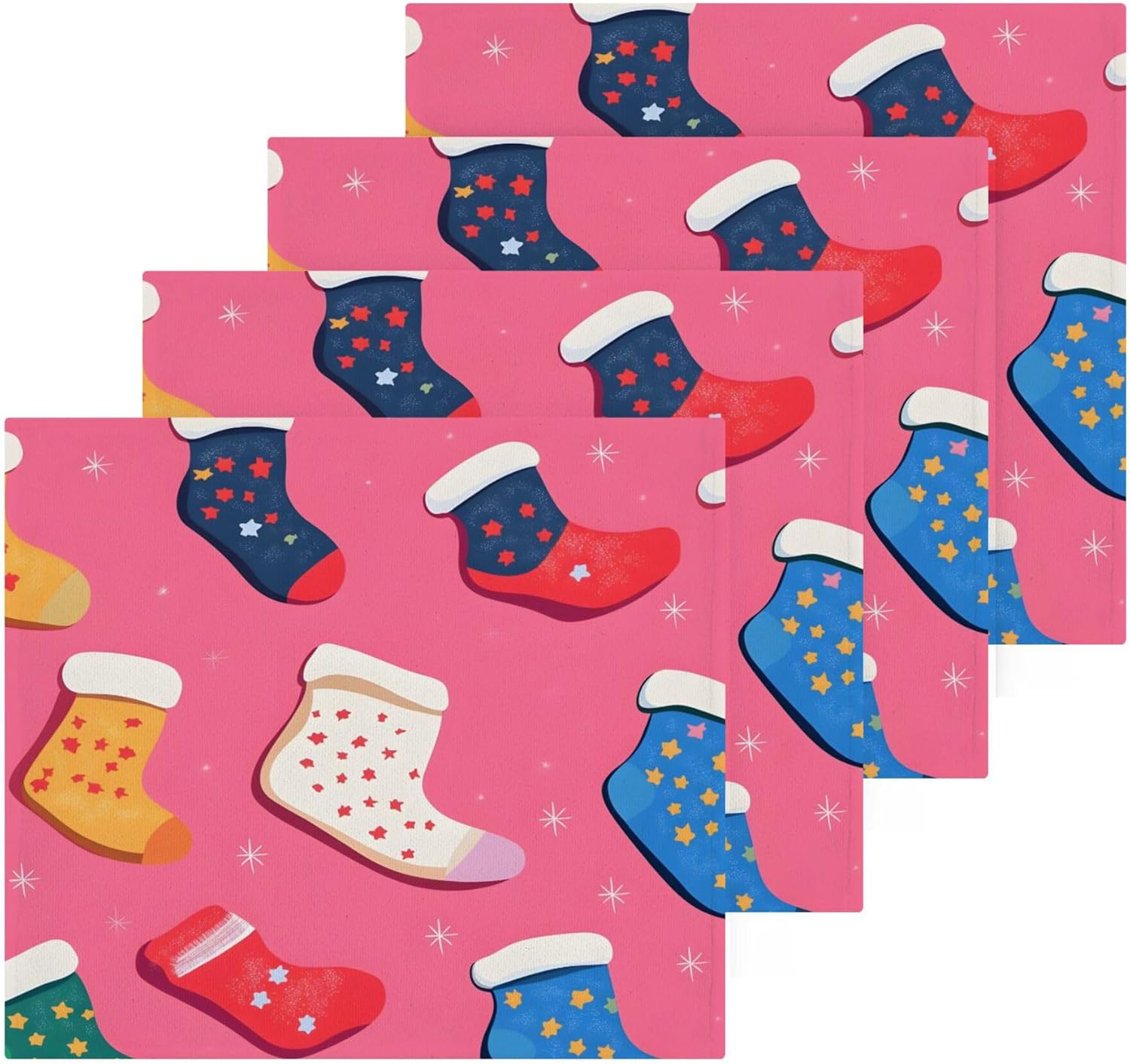 Elegant Christmas Washcloth Set for Fast Drying