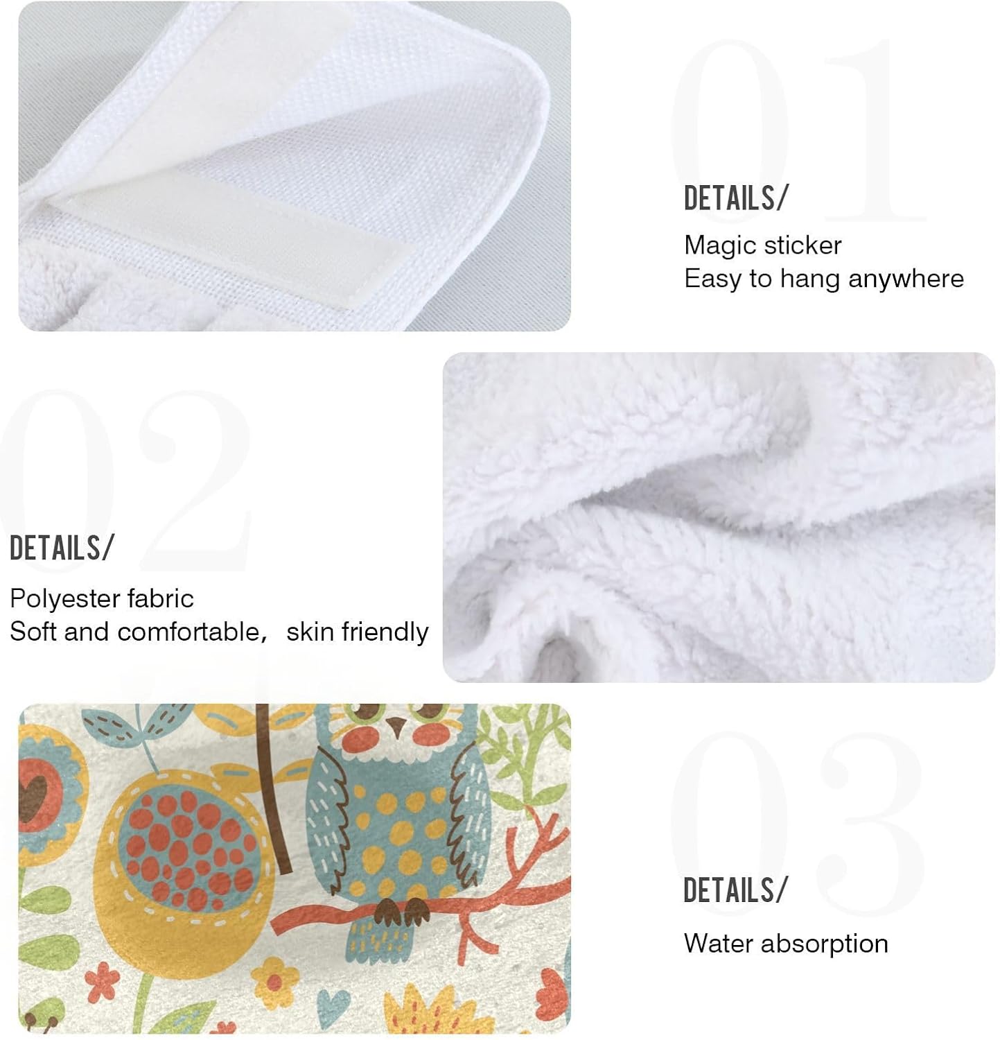 Coral Fleece Hanging Towels OTVEE