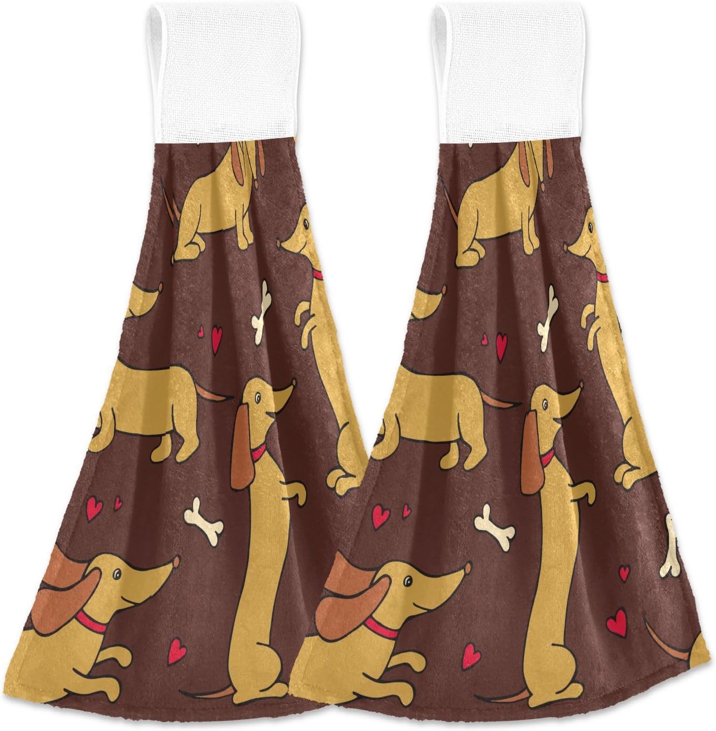 Cute Absorbent Quick-Dry Kitchen Hanging Hand Towels