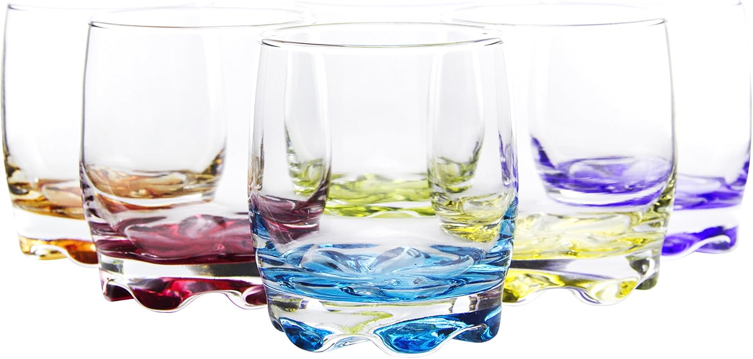 Red Co Vibrant Splash Water Glasses