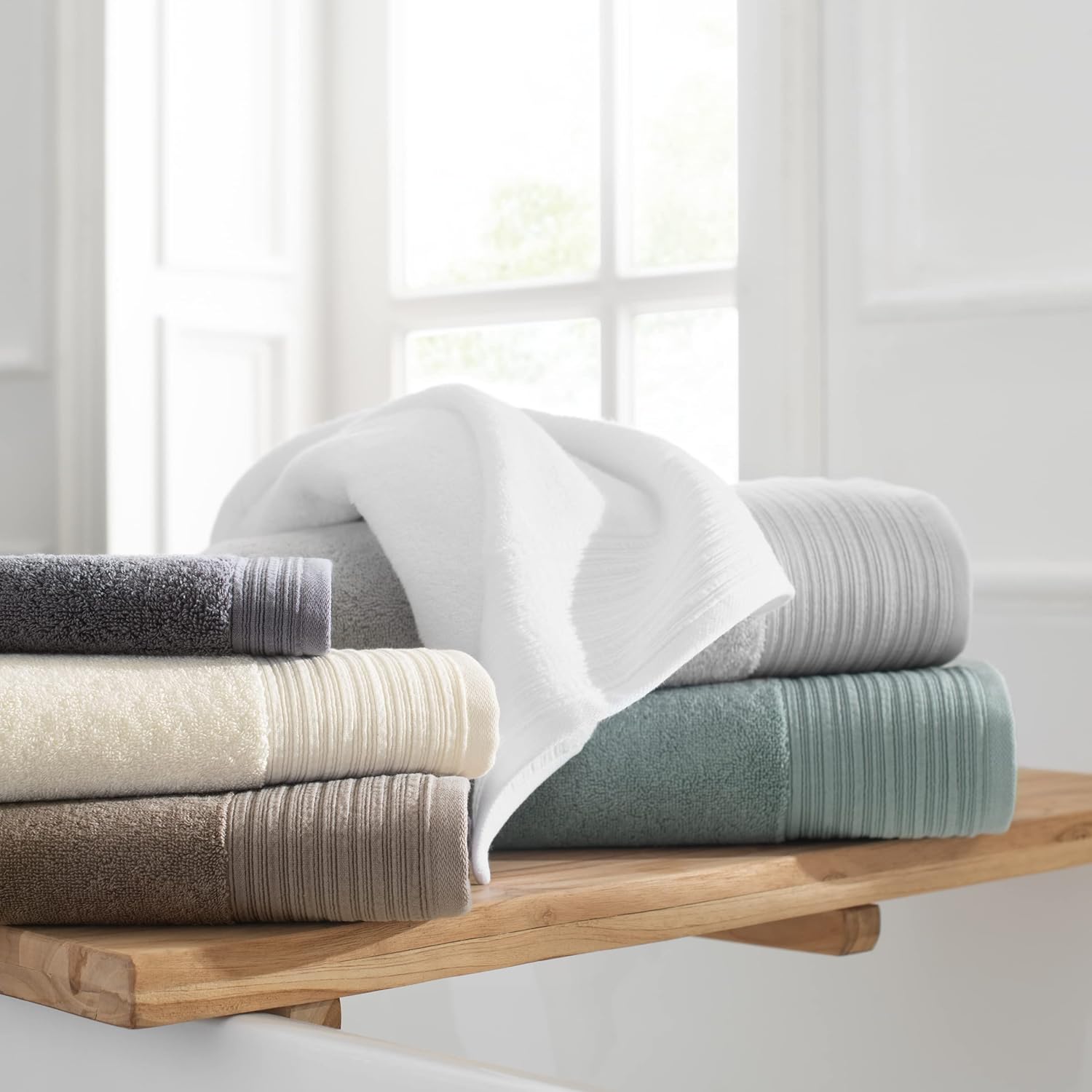 Aston Arden Anatolia Turkish Bath Towels - Pack of 2 30x60 Cotton White