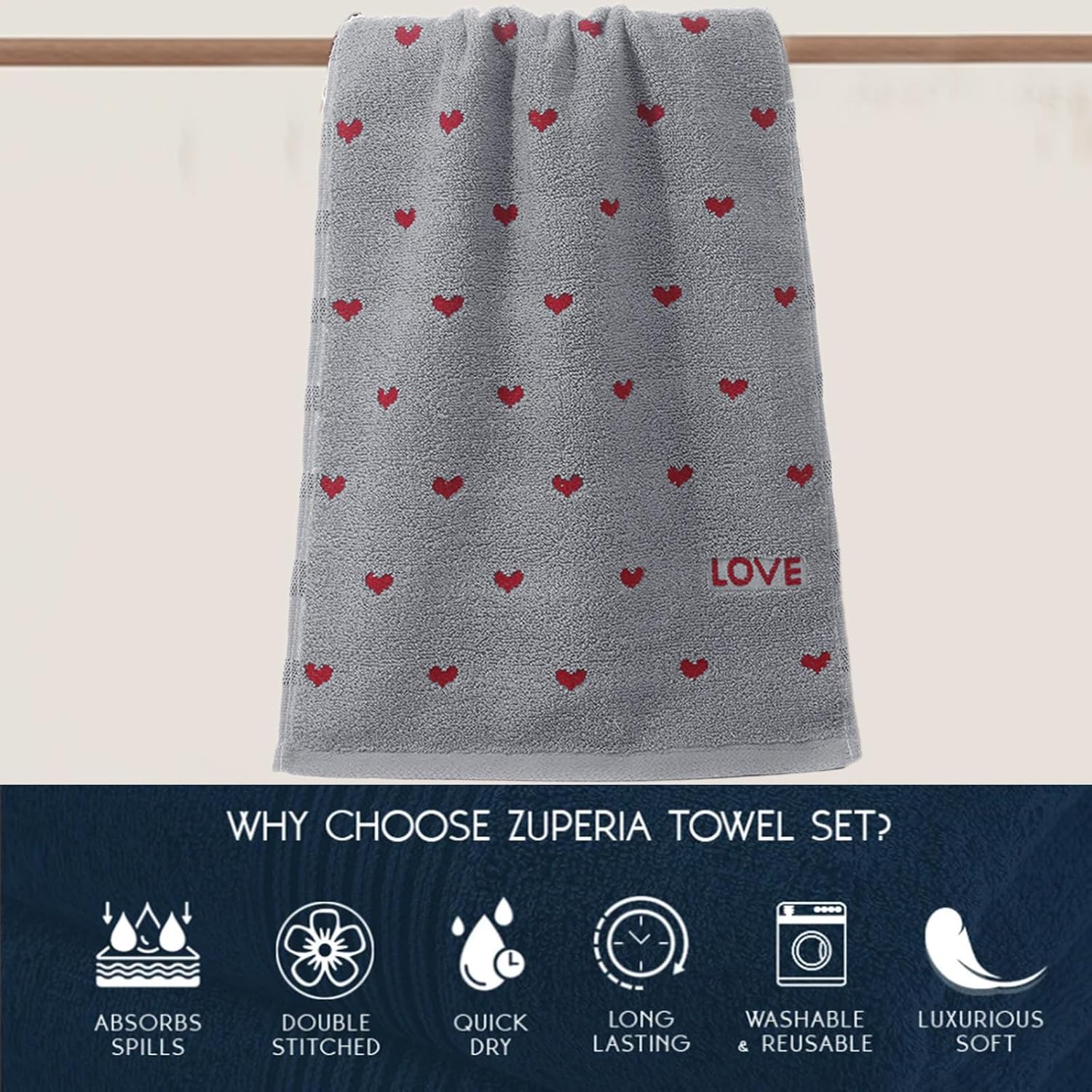 Premium Soft and Thick Quick-Dry Face Towels for Home Travel