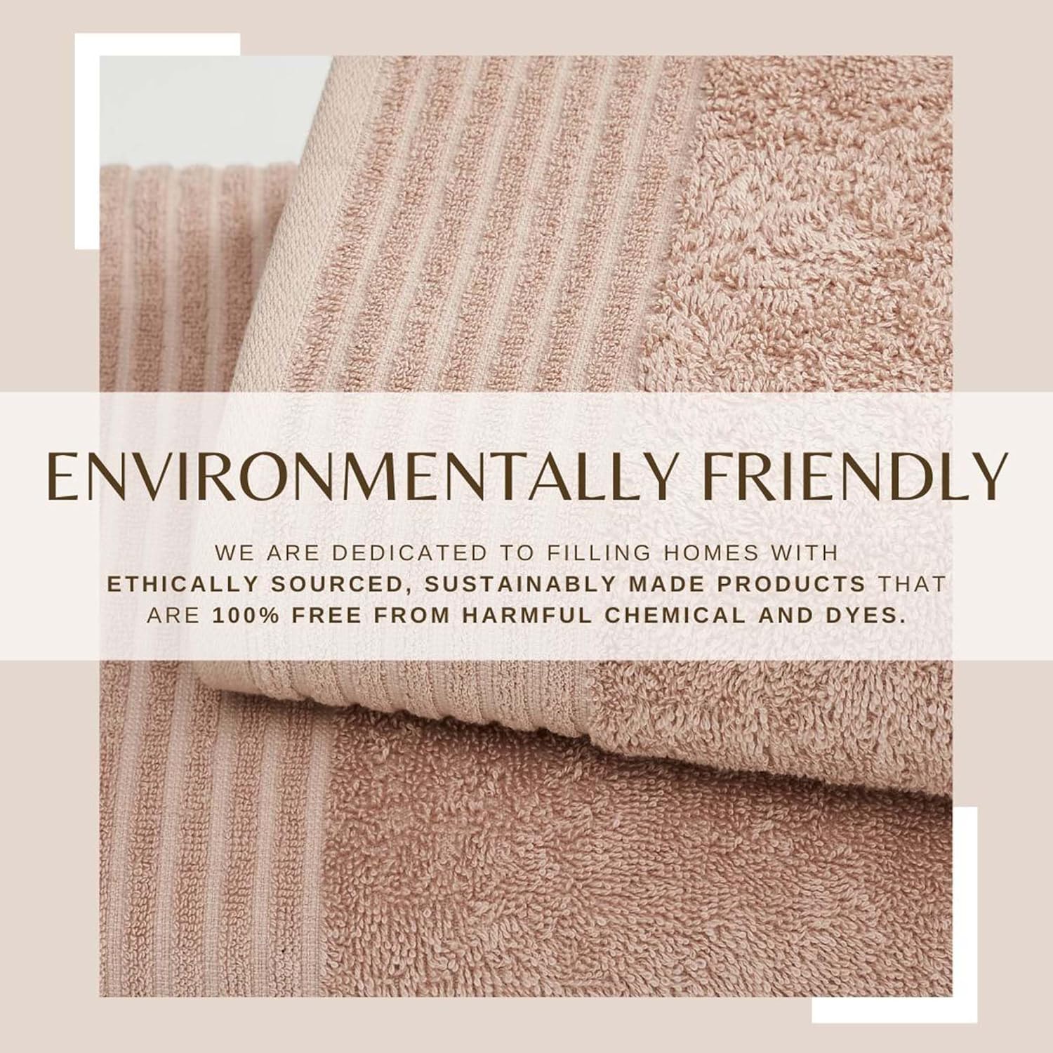 Great Bay Home Pink Bath Towels - Ultra-Soft 100 Featherpun Cotton Set