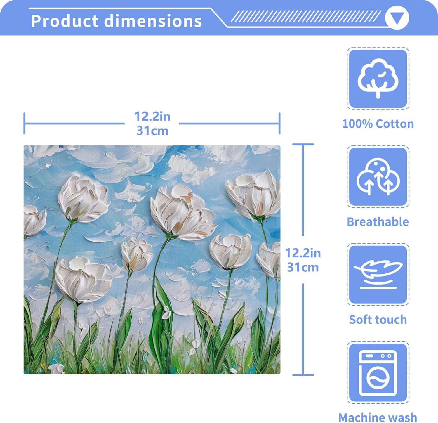 Xigua Flowers Washcloth Set Effortless Fast Drying Multi-Purpose