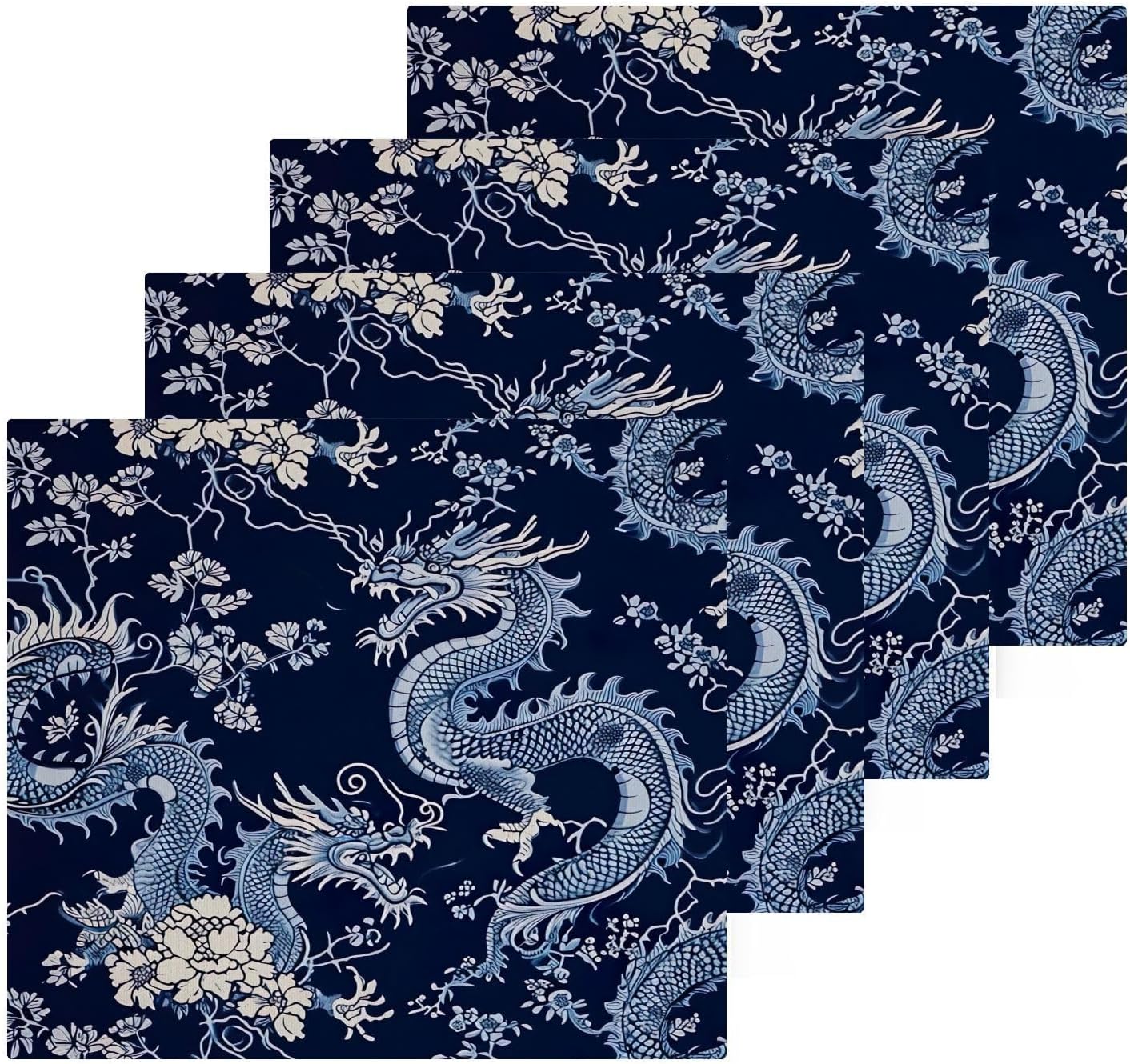 Chinese Dragon Soft Absorbent Washcloth 2-Pack