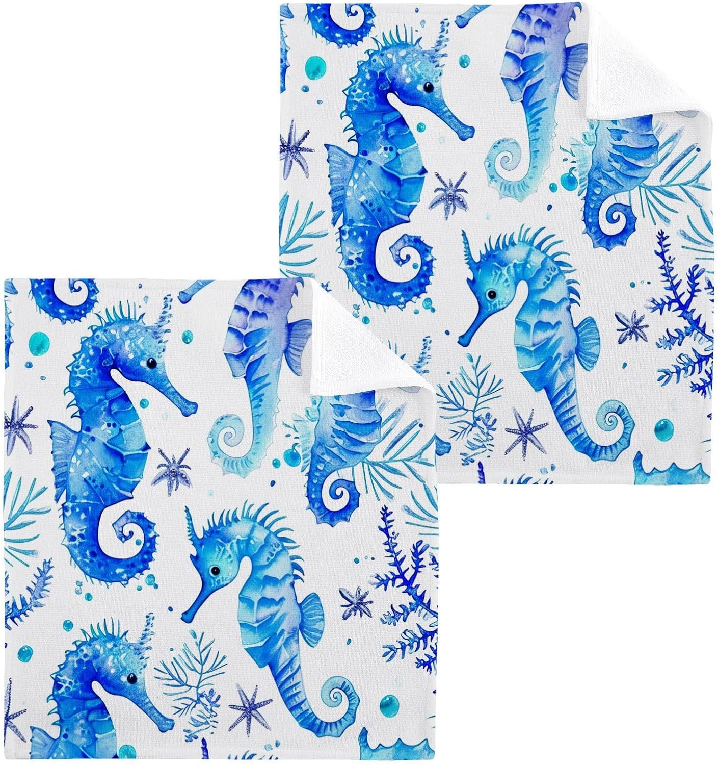Seahorse Washcloth 2-Pack for Babies